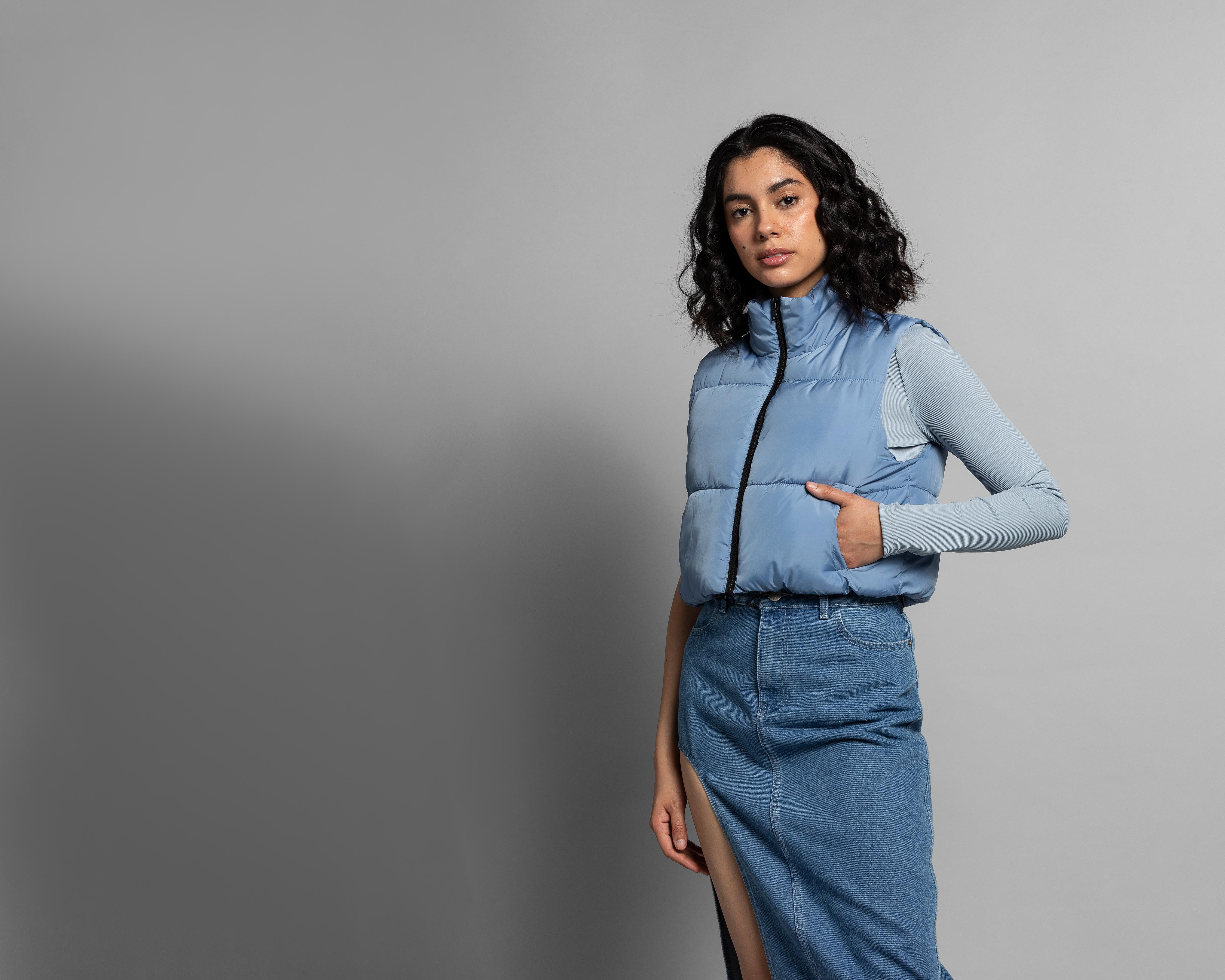 Chaleco Thinner Capitonado Azul