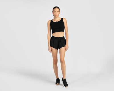 Foto 2 | Short Deportivo Champion Negro para Mujer