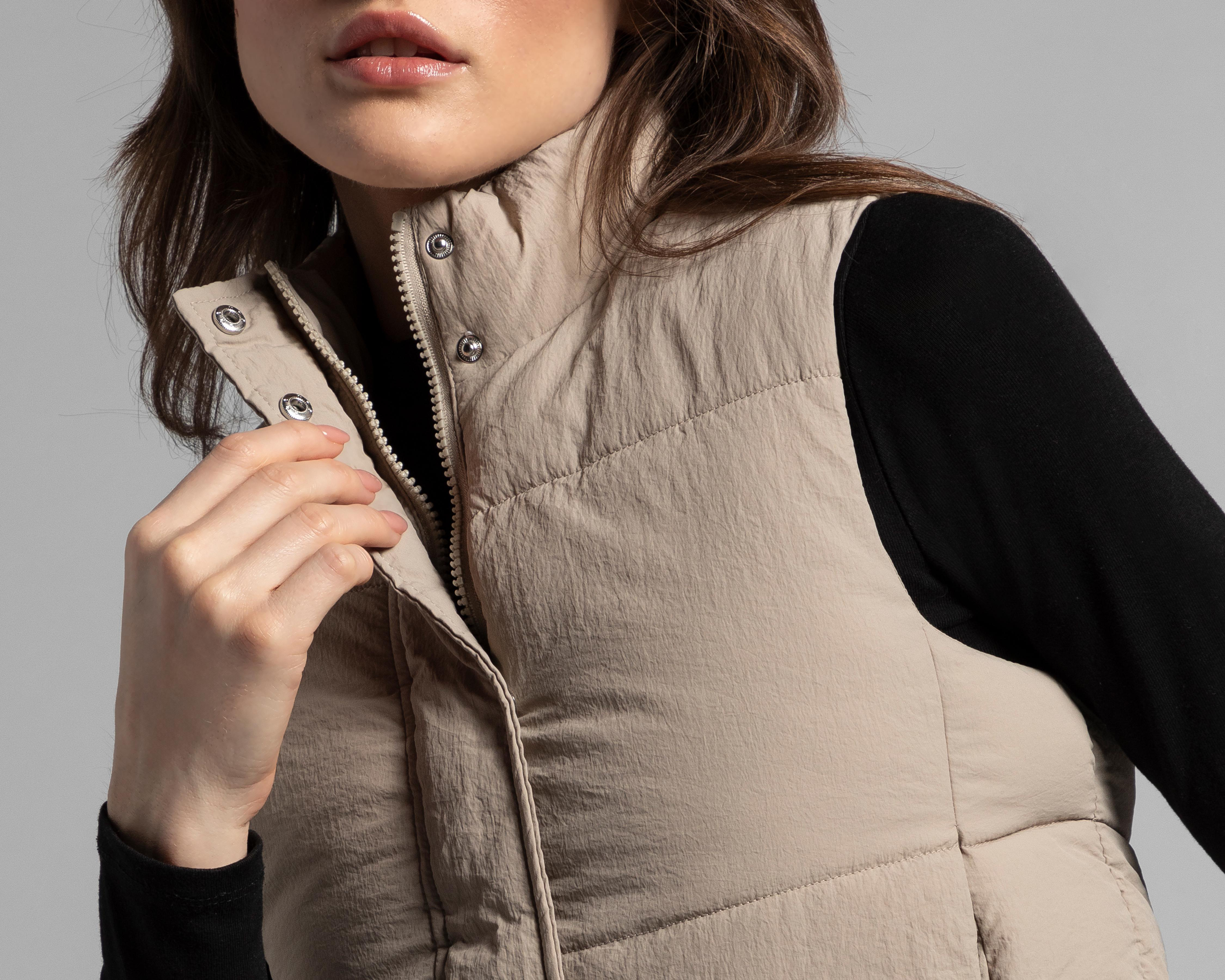 Foto 5 pulgar | Chaleco Thinner Beige Capitonado