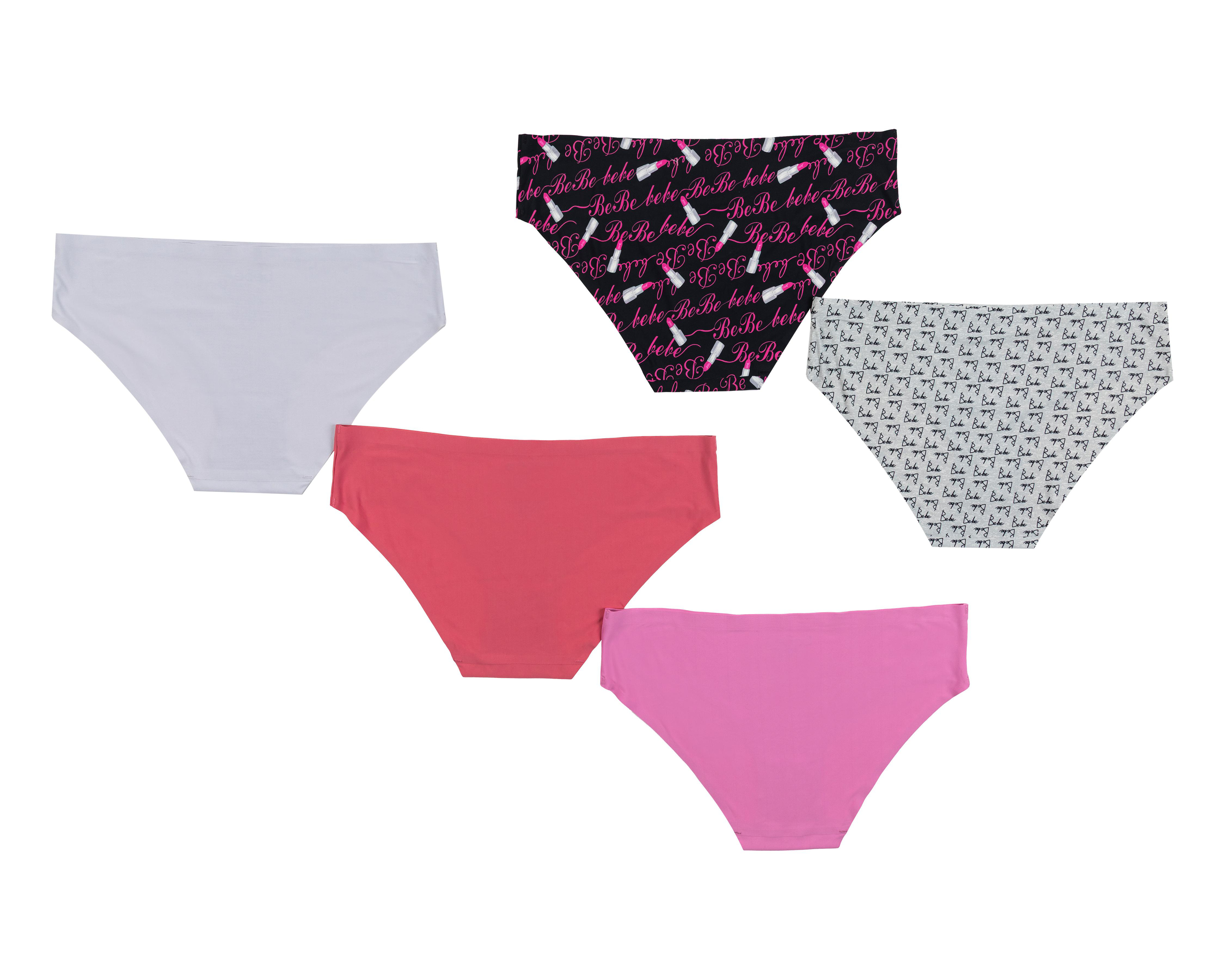 Foto 3 pulgar | Bikini Seamless Bebe para Mujer 5 Piezas
