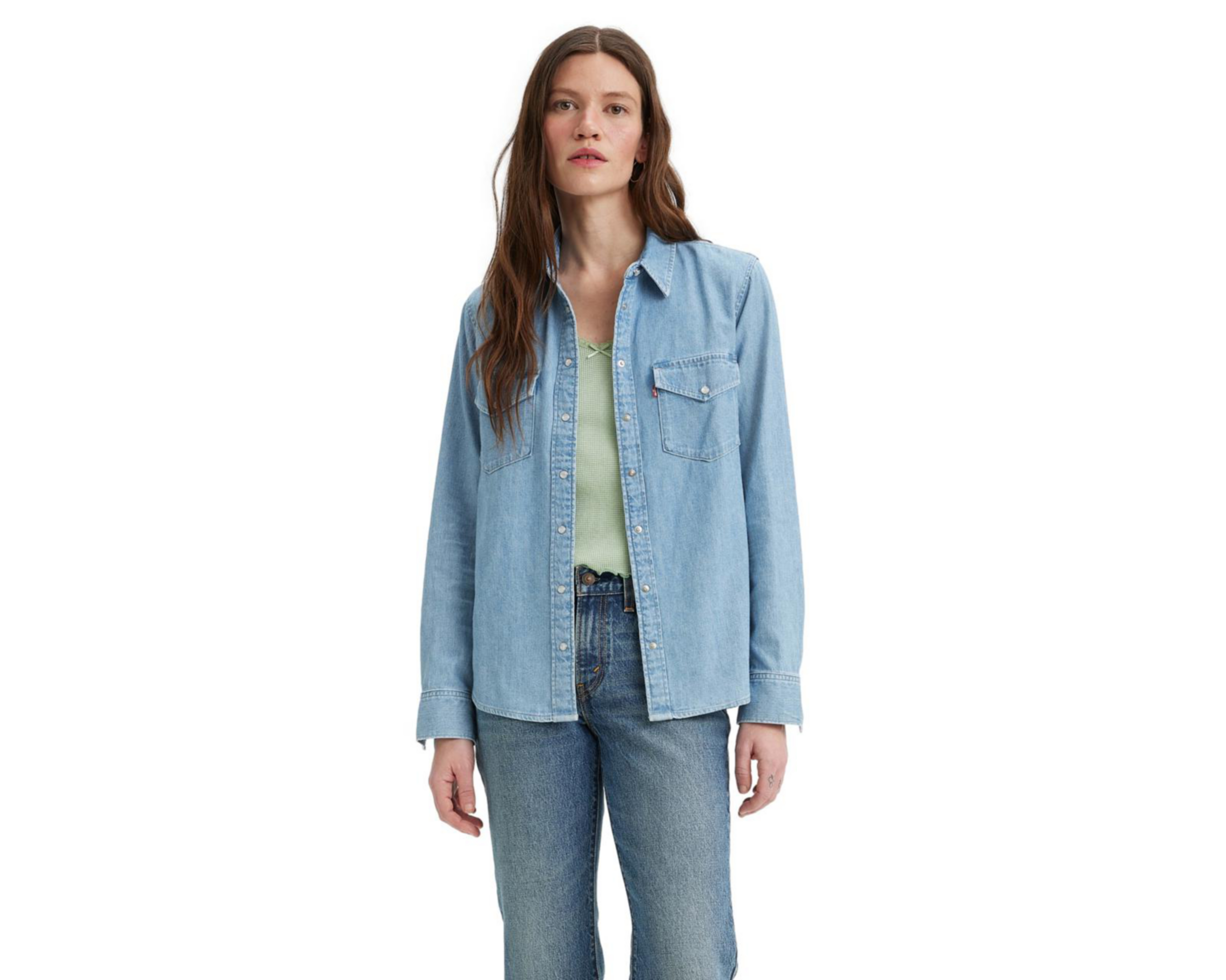 Camisa Levi's Essential Western de Algodón para Mujer