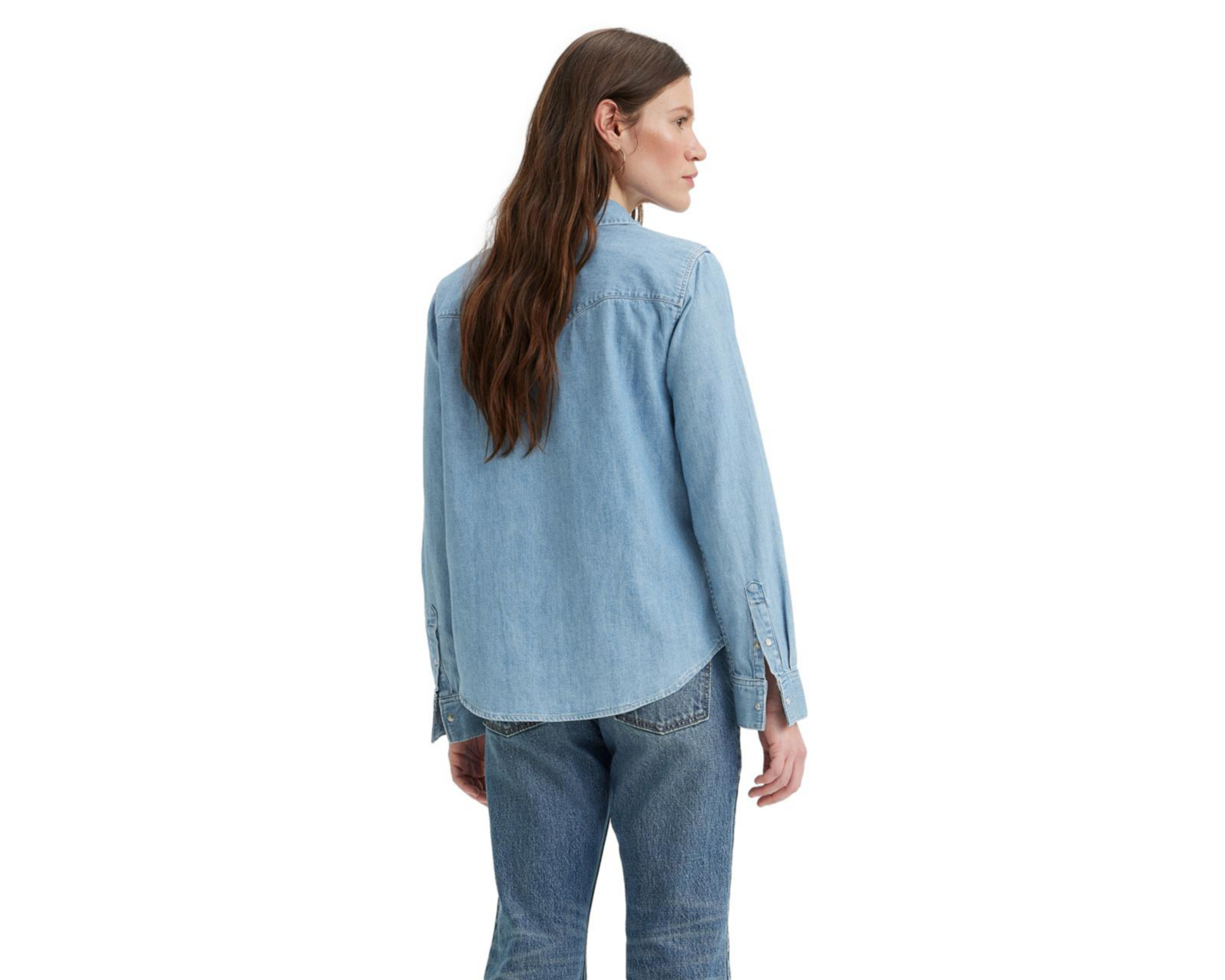 Foto 3 pulgar | Camisa Levi's Essential Western de Algodón para Mujer