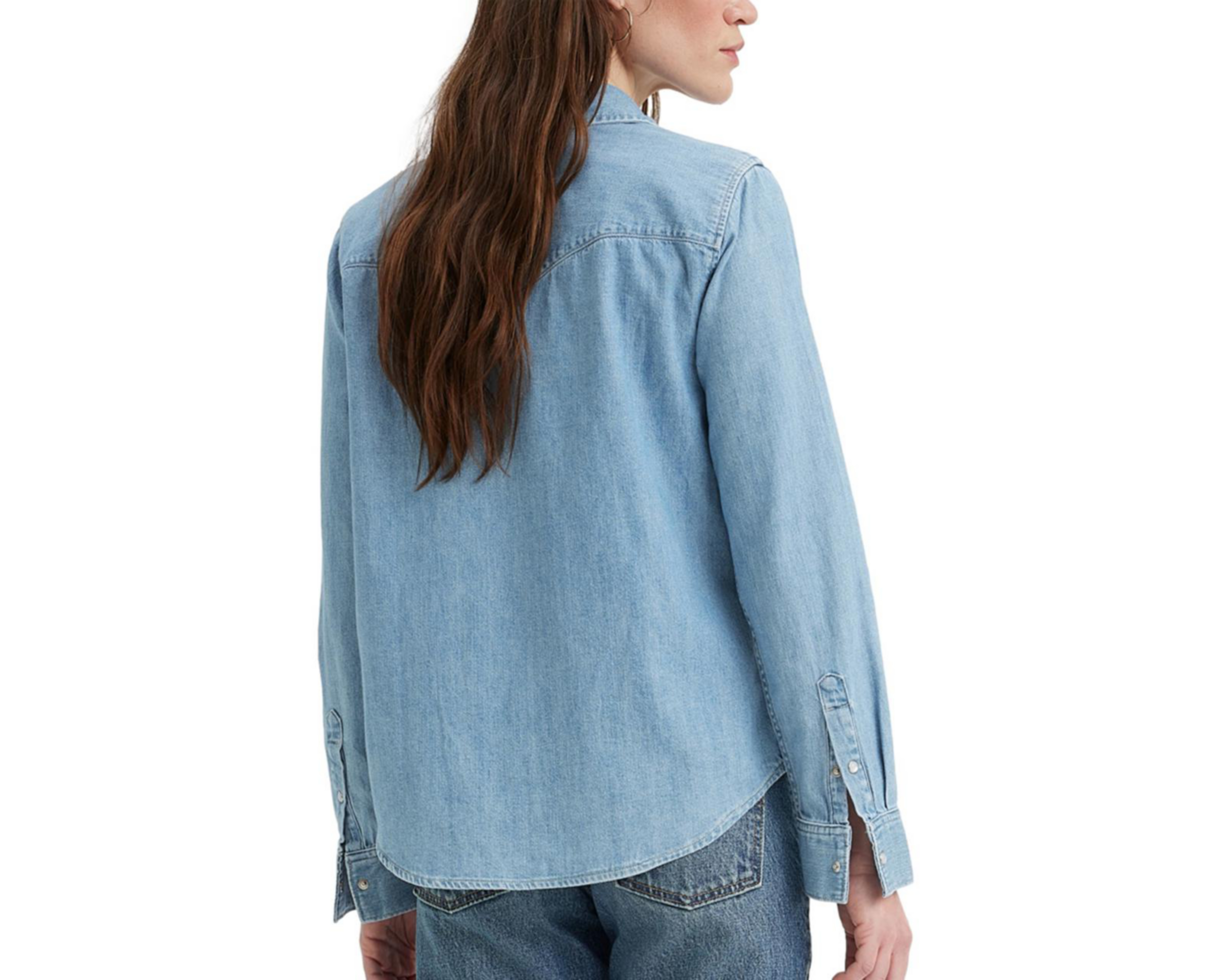 Foto 5 pulgar | Camisa Levi's Essential Western de Algodón para Mujer