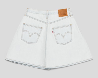Foto 2 | Falda de Mezclilla Levi's Azul para Mujer