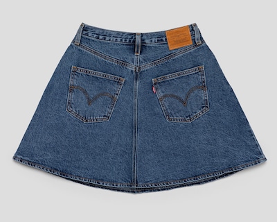 Foto 2 | Falda de Mezclilla Levi's Azul para Mujer