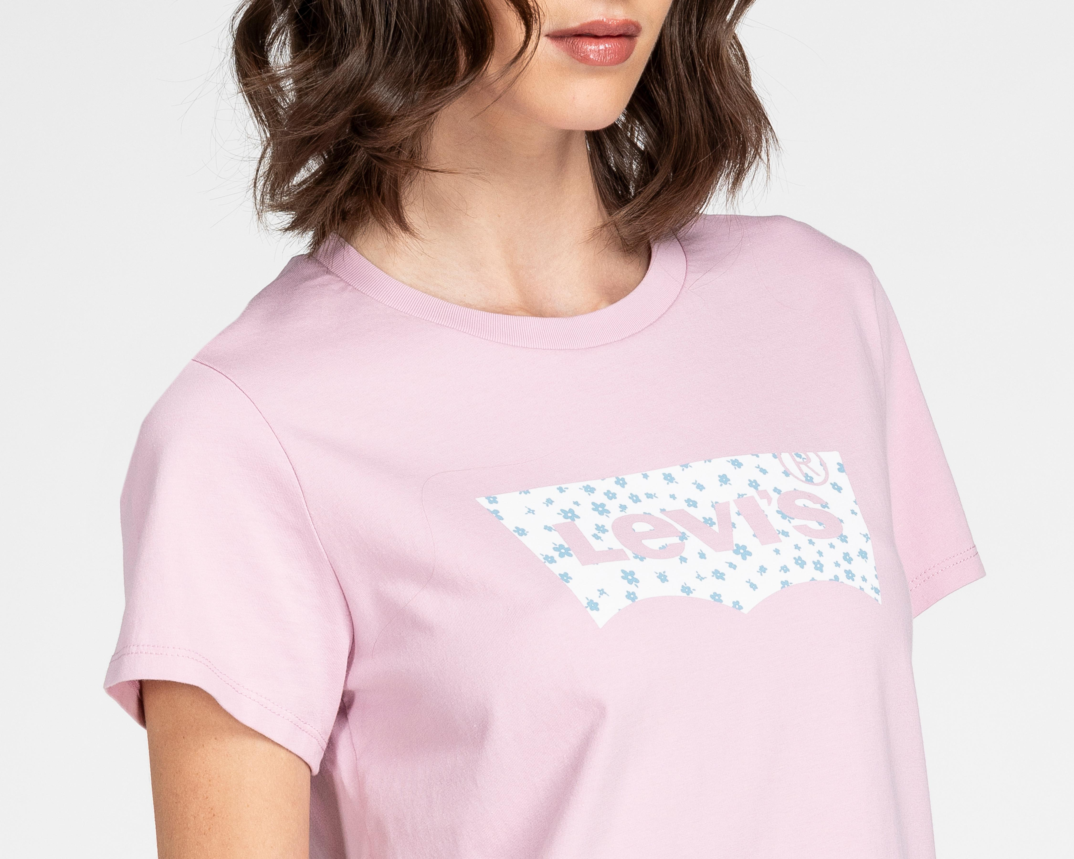 Foto 5 pulgar | Playera Rosa Levi's para Mujer