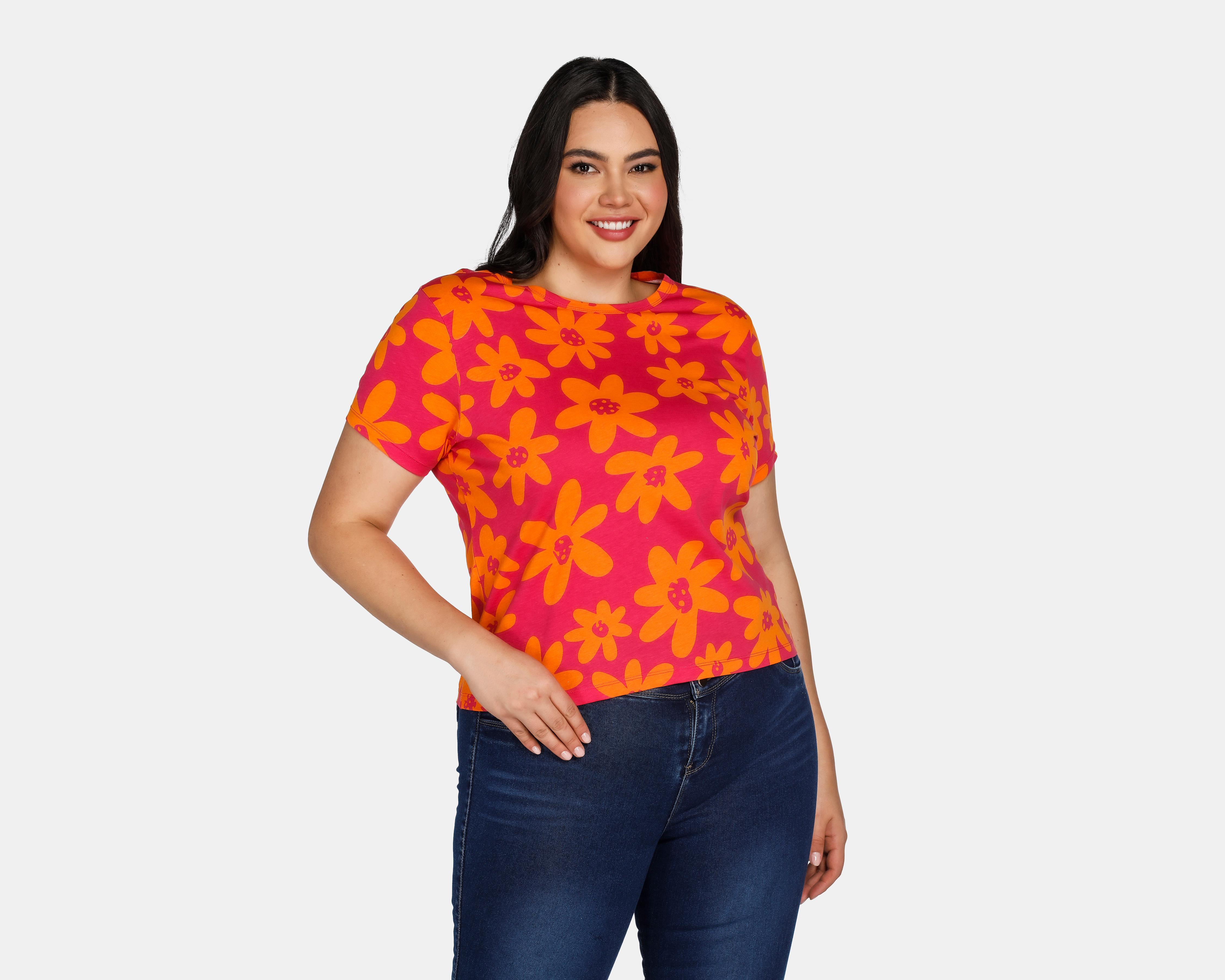 Foto 3 pulgar | Blusa 18 Forever Manga Corta con Print de Flores