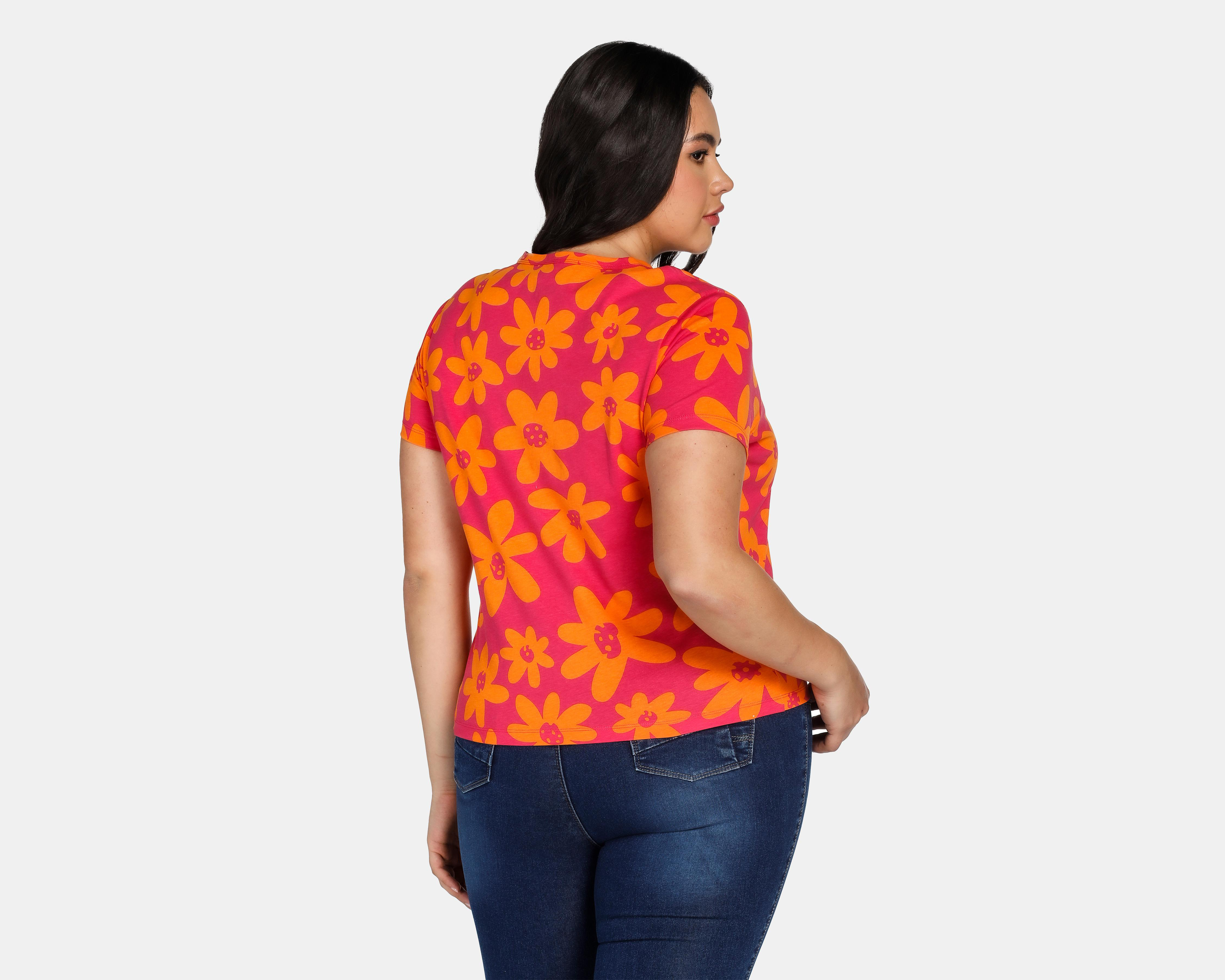 Foto 4 pulgar | Blusa 18 Forever Manga Corta con Print de Flores