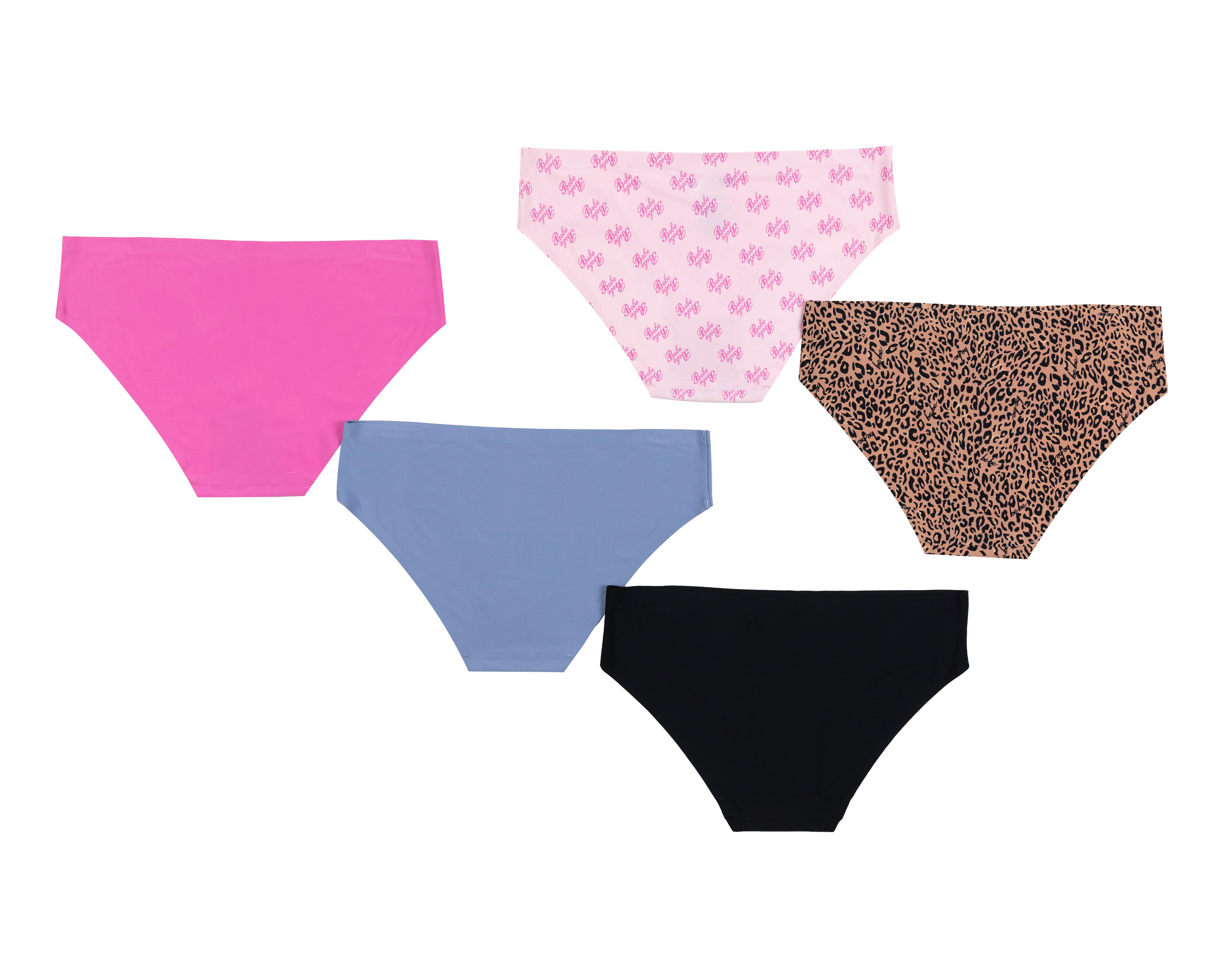 Foto 3 pulgar | Bikini Seamless Bebe para Mujer 5 Piezas