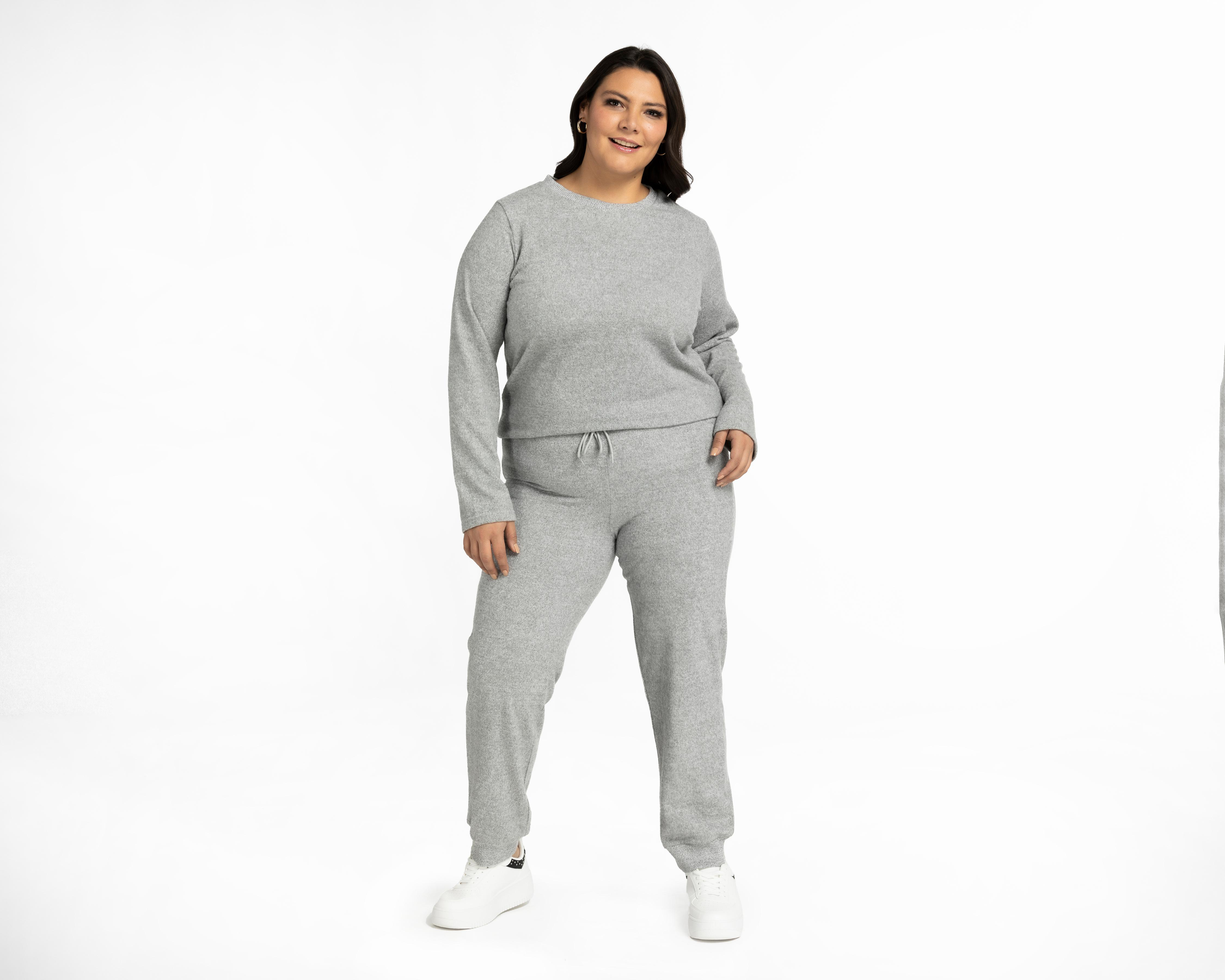 Foto 2 pulgar | Pants y Sudadera Lady Sun Gris