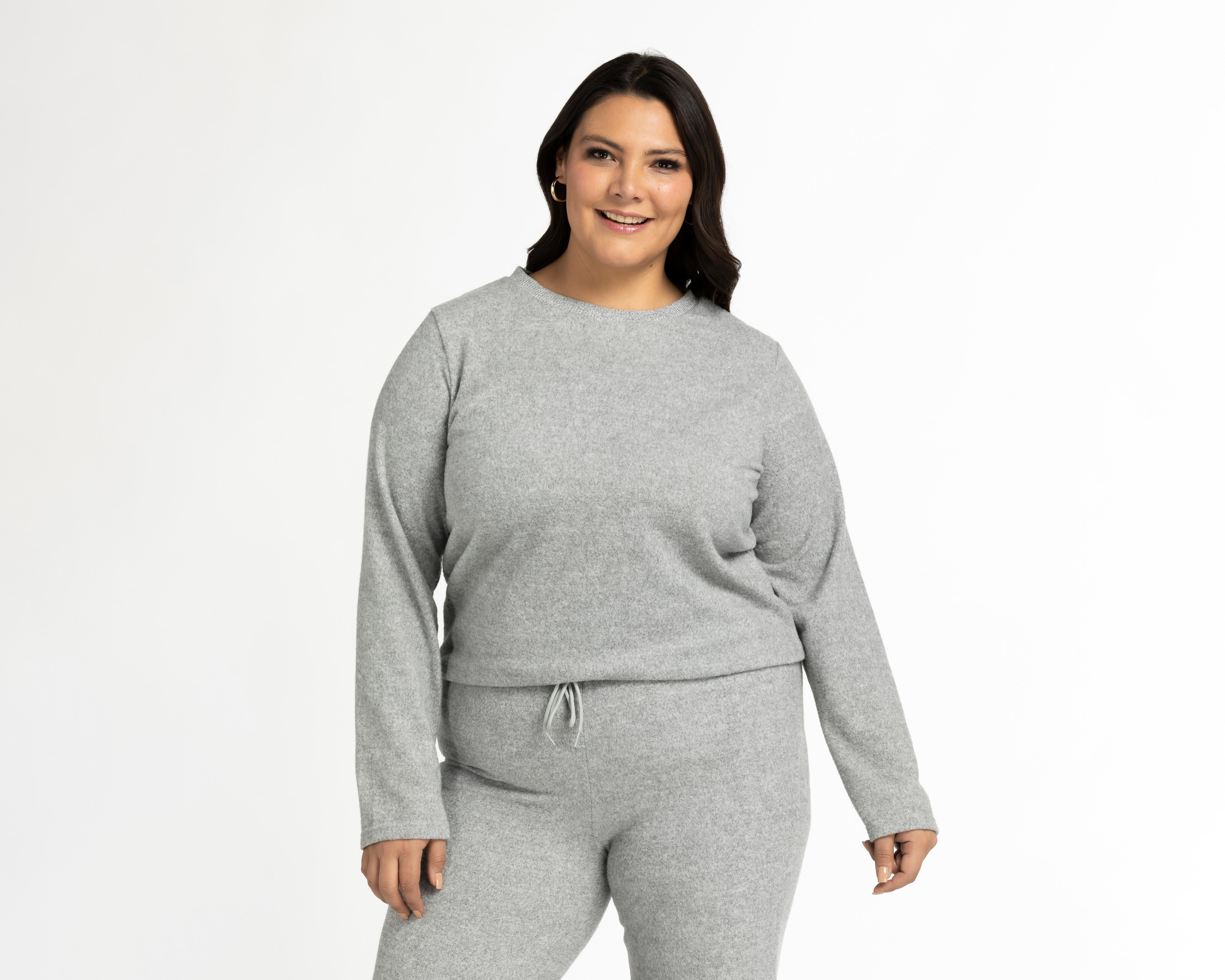 Foto 5 pulgar | Pants y Sudadera Lady Sun Gris