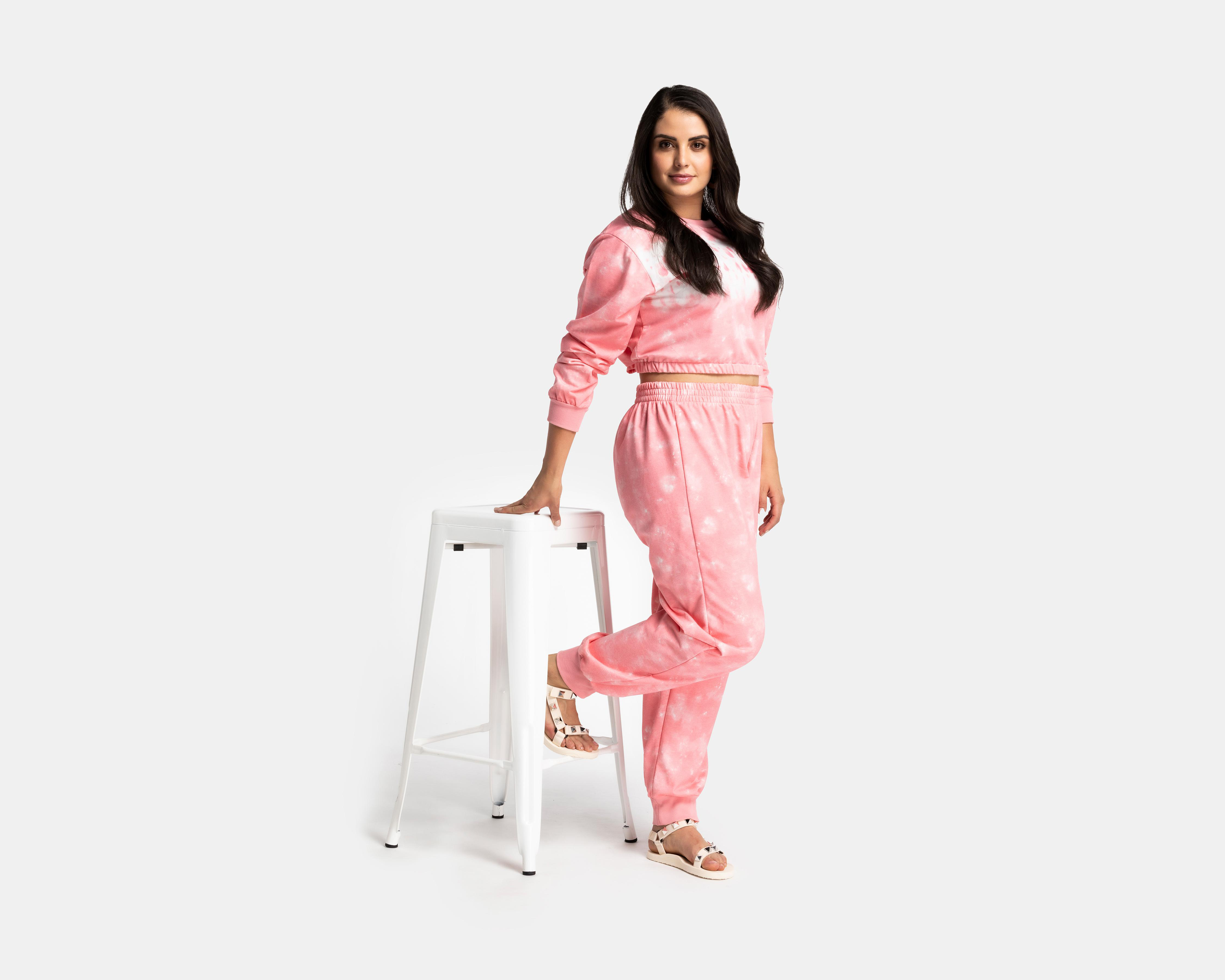 Foto 1 | Pants y Sudadera Refill Rosa