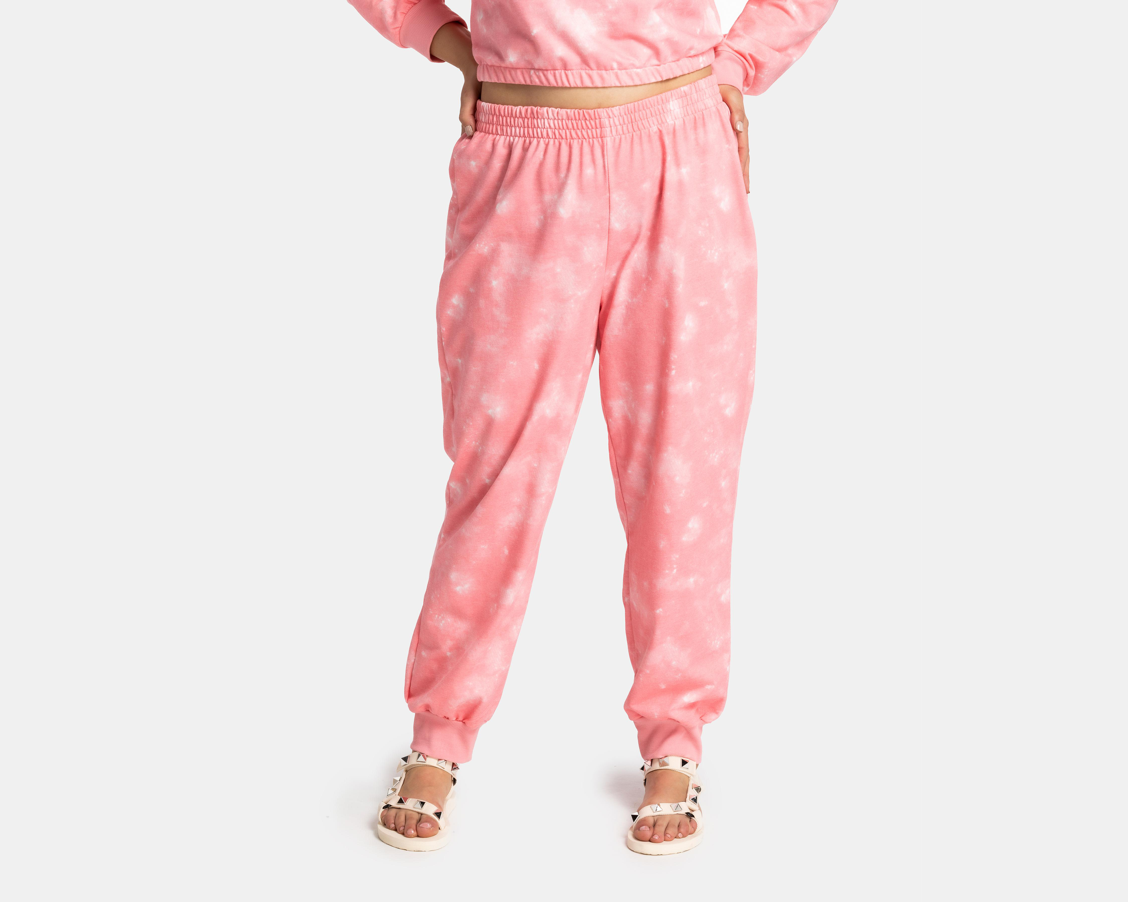 Foto 5 pulgar | Pants y Sudadera Refill Rosa