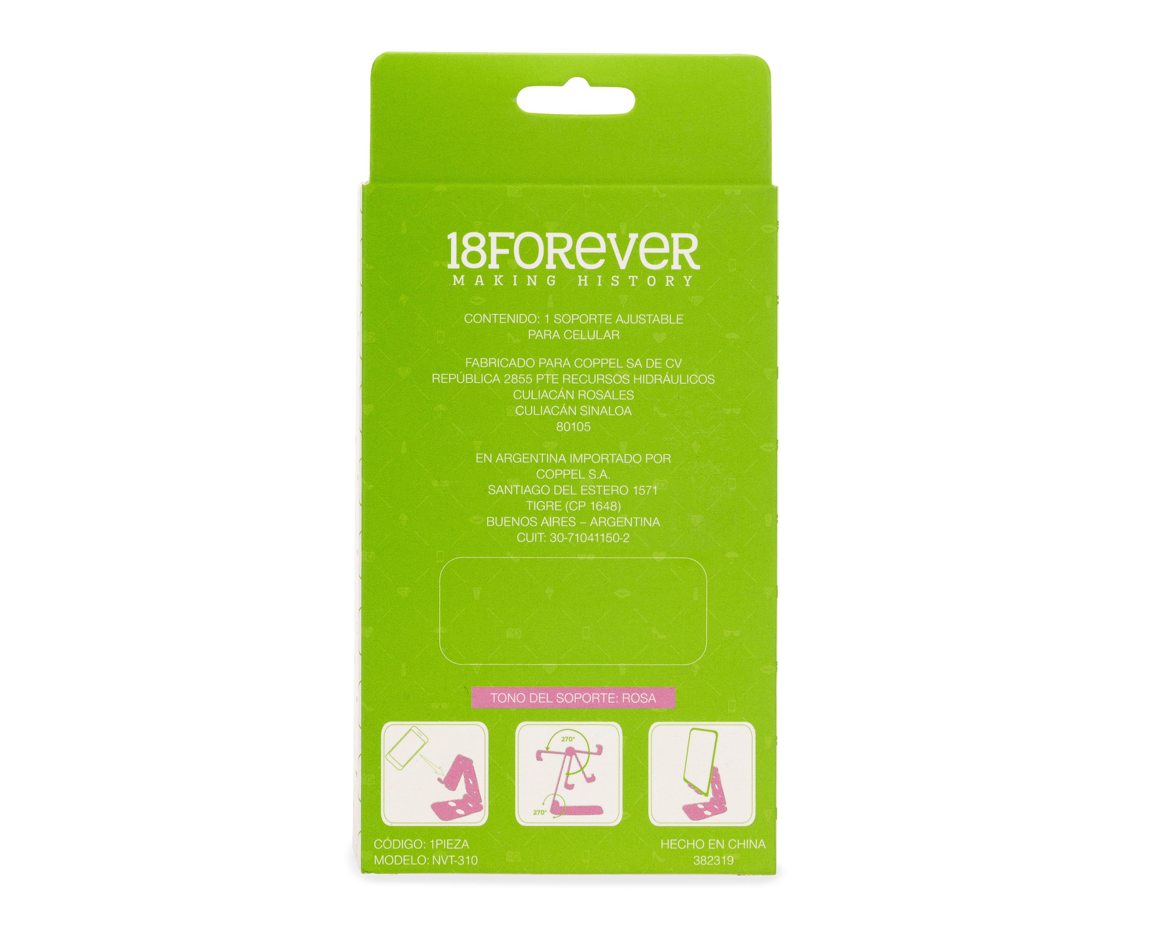 Foto 4 pulgar | Soporte Ajustable para Celular 18 Forever