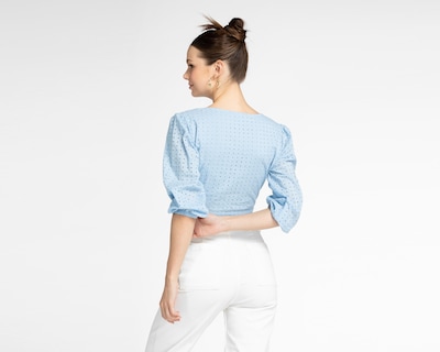 Foto 3 | Blusa Refill Escote V con Zurcido