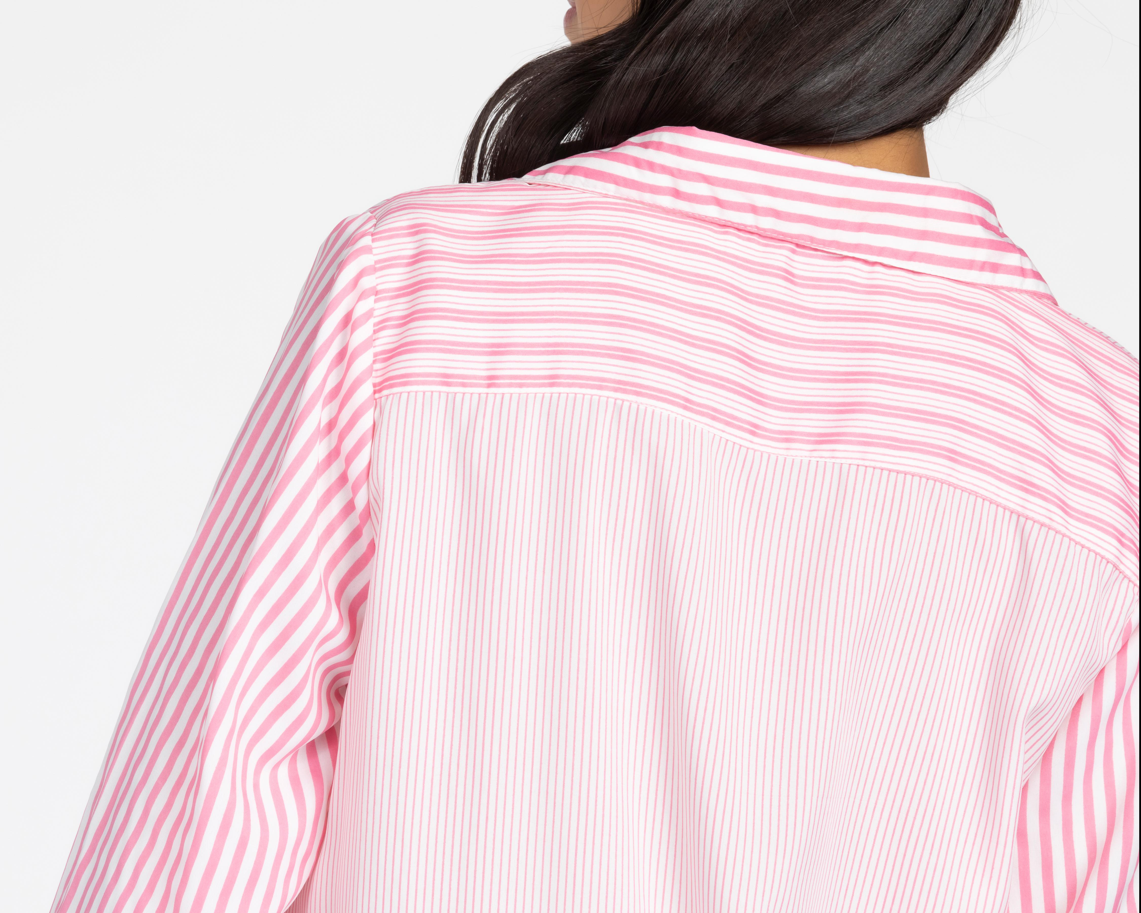 Foto 5 | Blusa Refill Manga Larga a Rayas con Botones