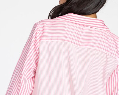 Foto 5 | Blusa Refill Manga Larga a Rayas con Botones