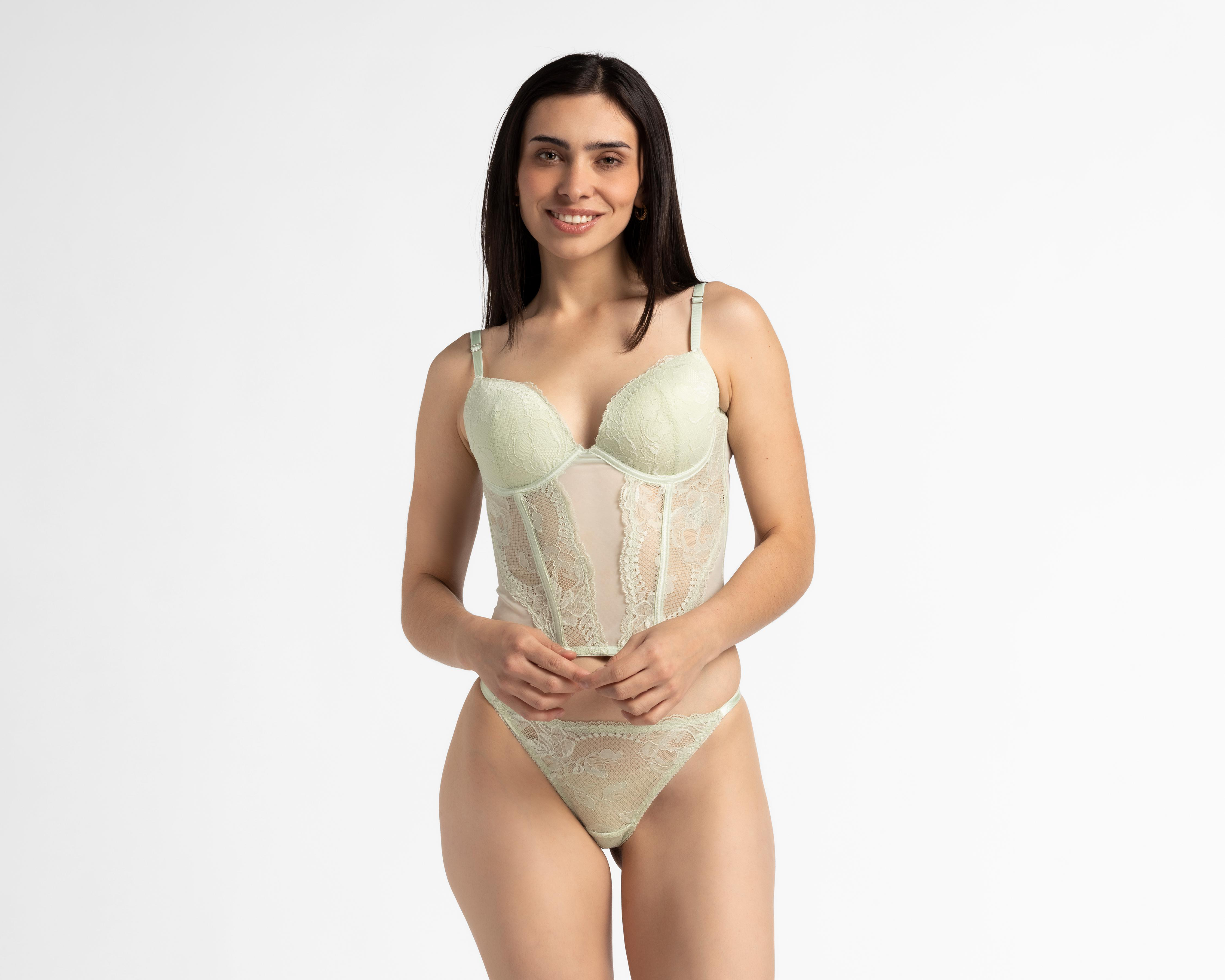 Coordinado de Encaje Eva tu Estilo Íntimo Copa Completa para Mujer 2 Pack