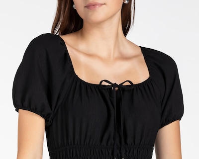 Foto 4 | Vestido Casual Refill Corto Negro con Cintura Elástica