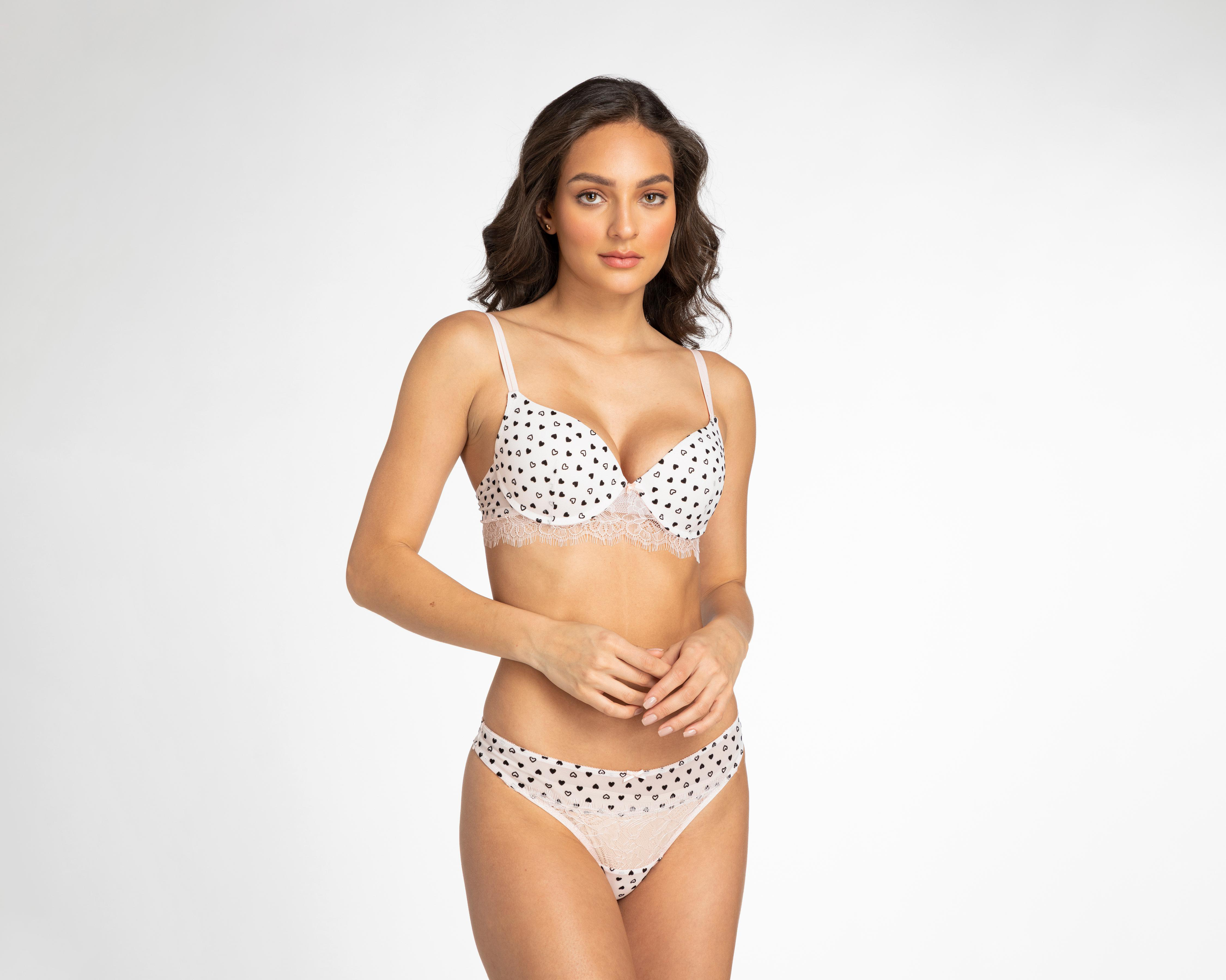 Foto 1 | Coordinado de Encaje Lovest Copa Completa para Mujer 2 Pack