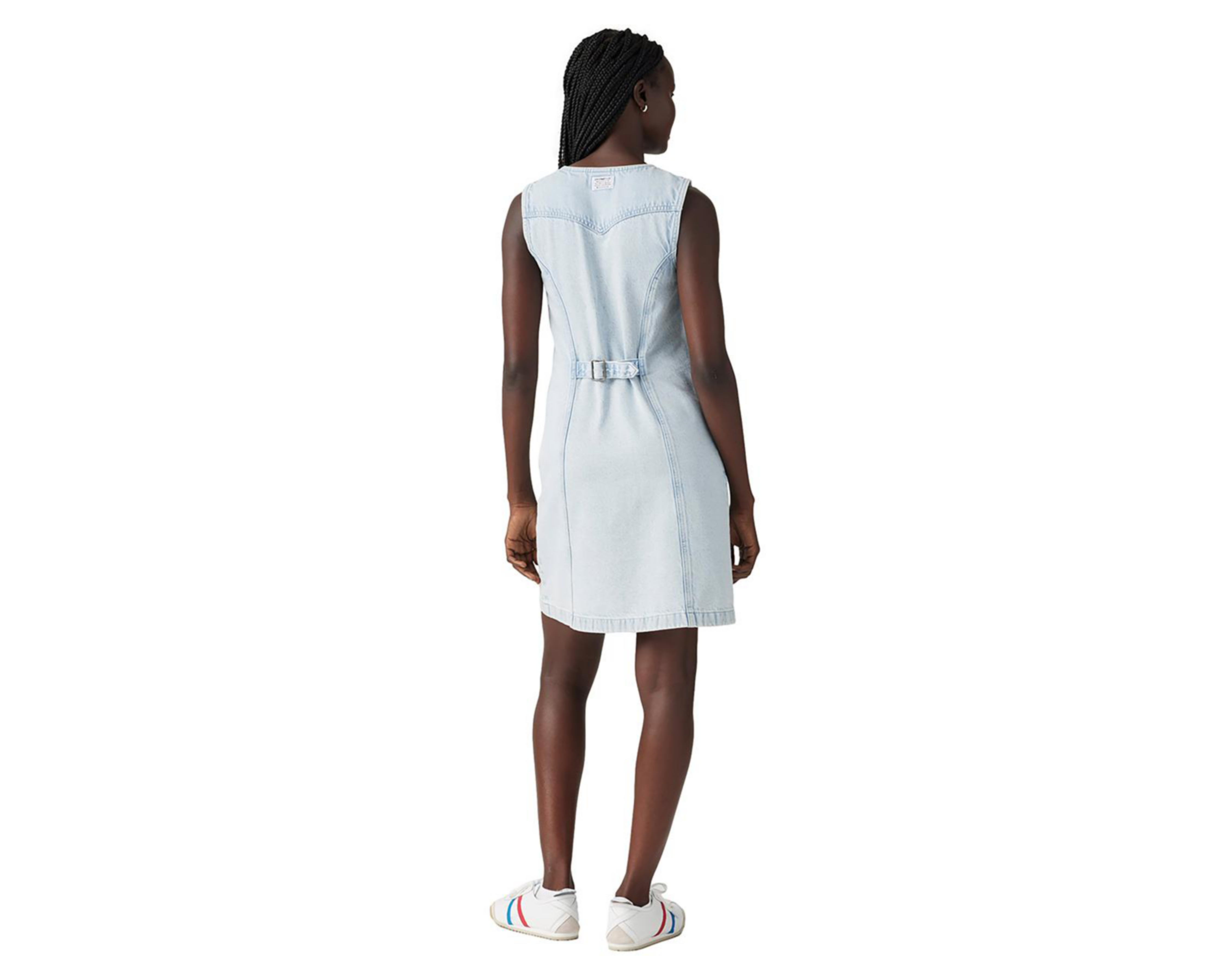 Foto 2 | Vestido Casual Levi's de Mezclilla con Botones Azul para Mujer