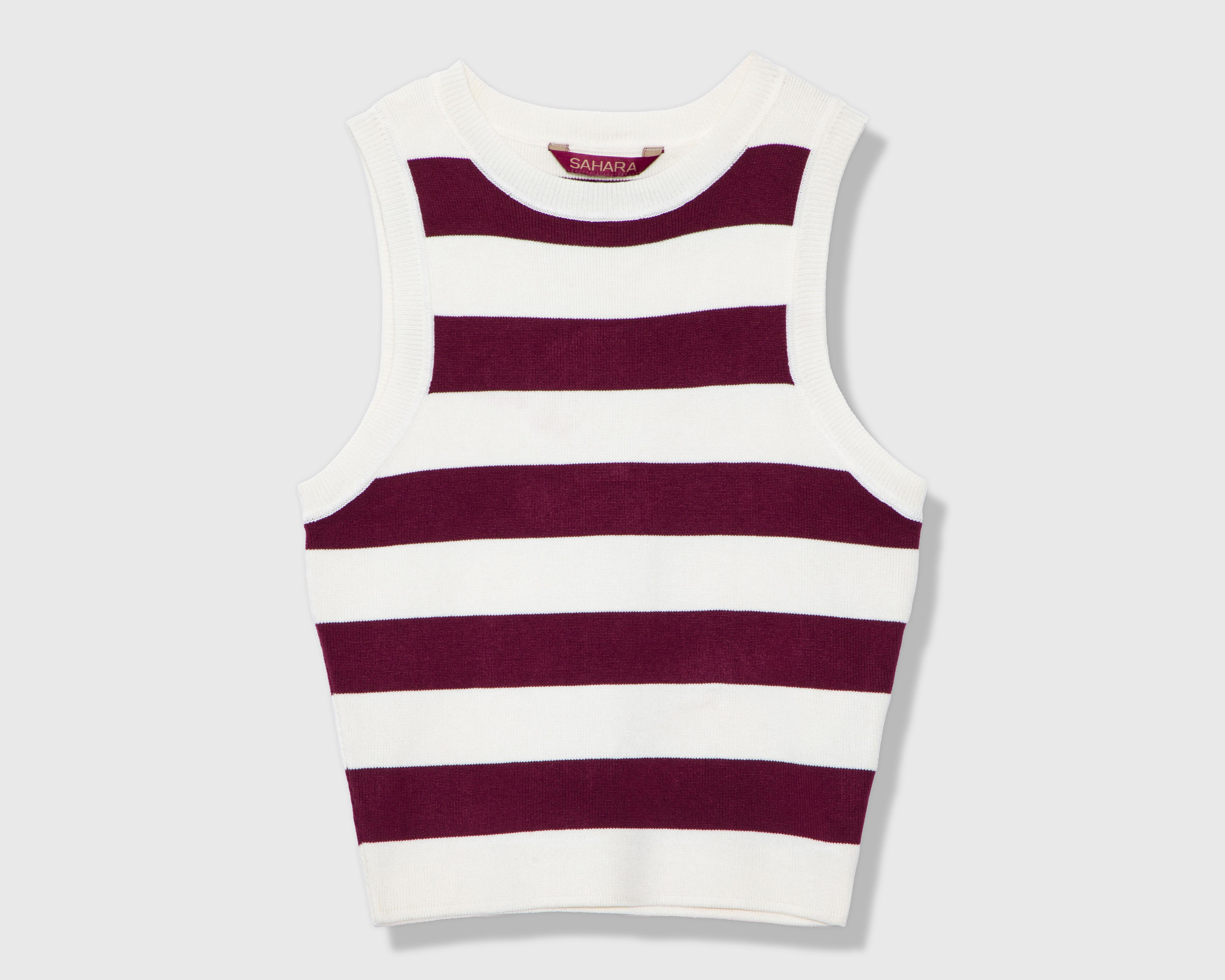 Foto 2 pulgar | Playera a Rayas Sahara para Mujer