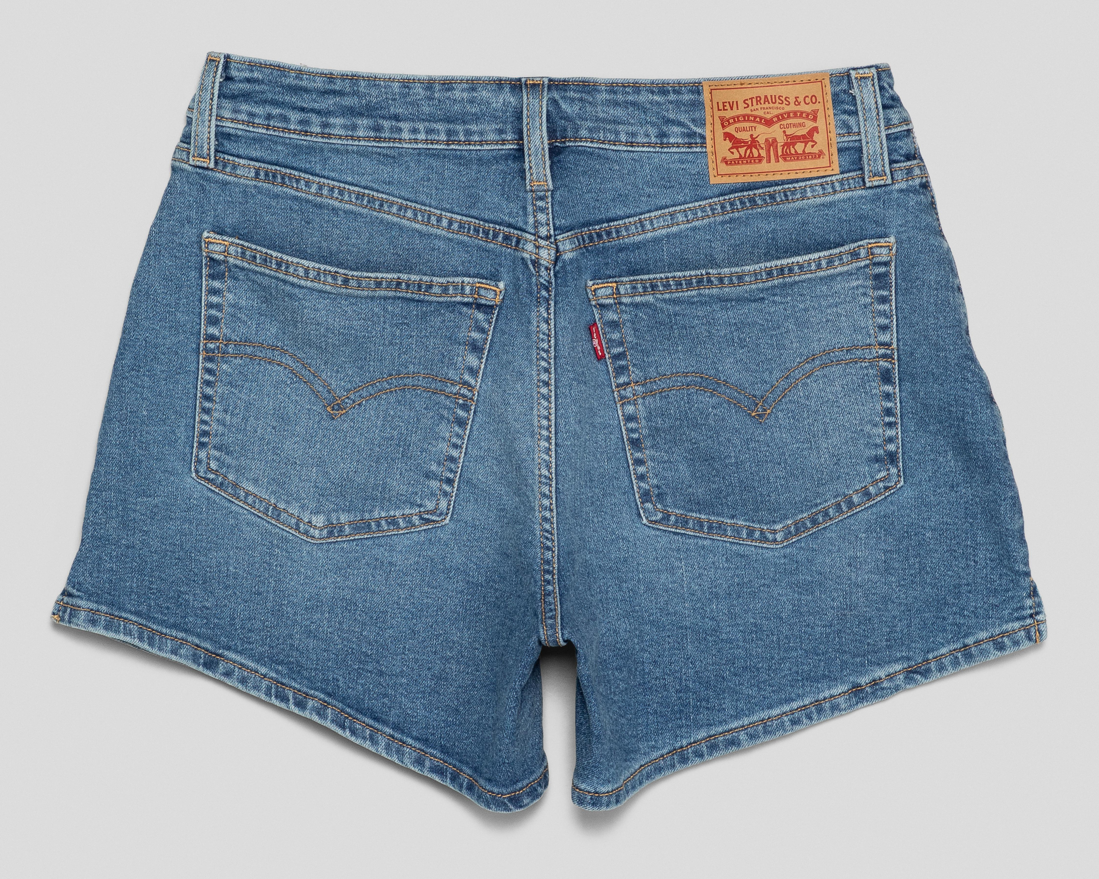 Foto 3 pulgar | Short Levi's Deslavado para Mujer