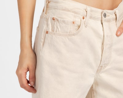 Foto 4 | Short Levi's 501 Mid Thigh Beige para Mujer