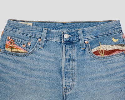 Foto 3 | Short Levi's con Bordados para Mujer