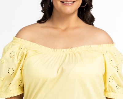 Foto 4 | Blusa Lady Sun Manga Corta Amarilla