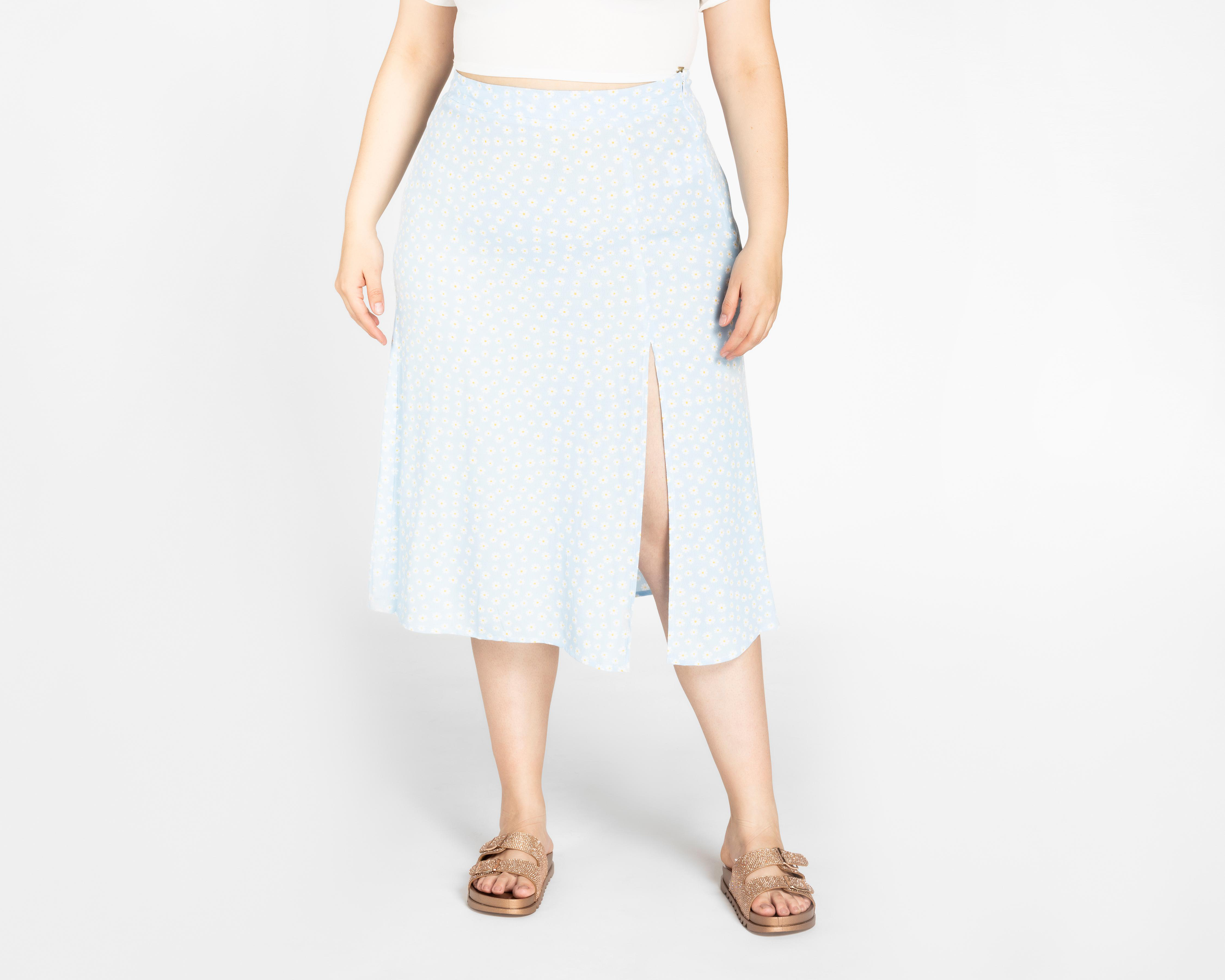 Foto 2 pulgar | Falda Midi 18 Forever con Print Floral