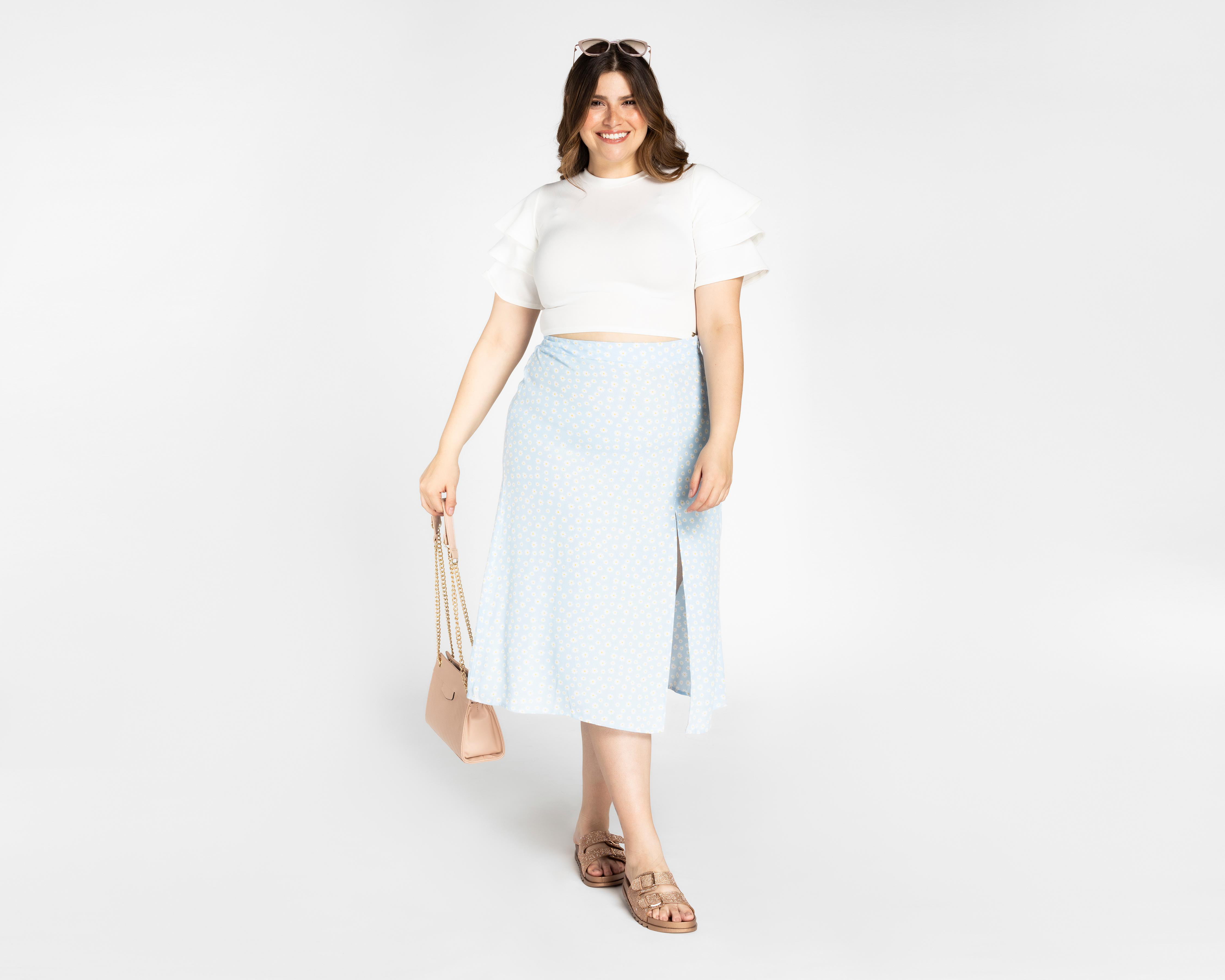 Foto 2 | Falda Midi 18 Forever con Print Floral