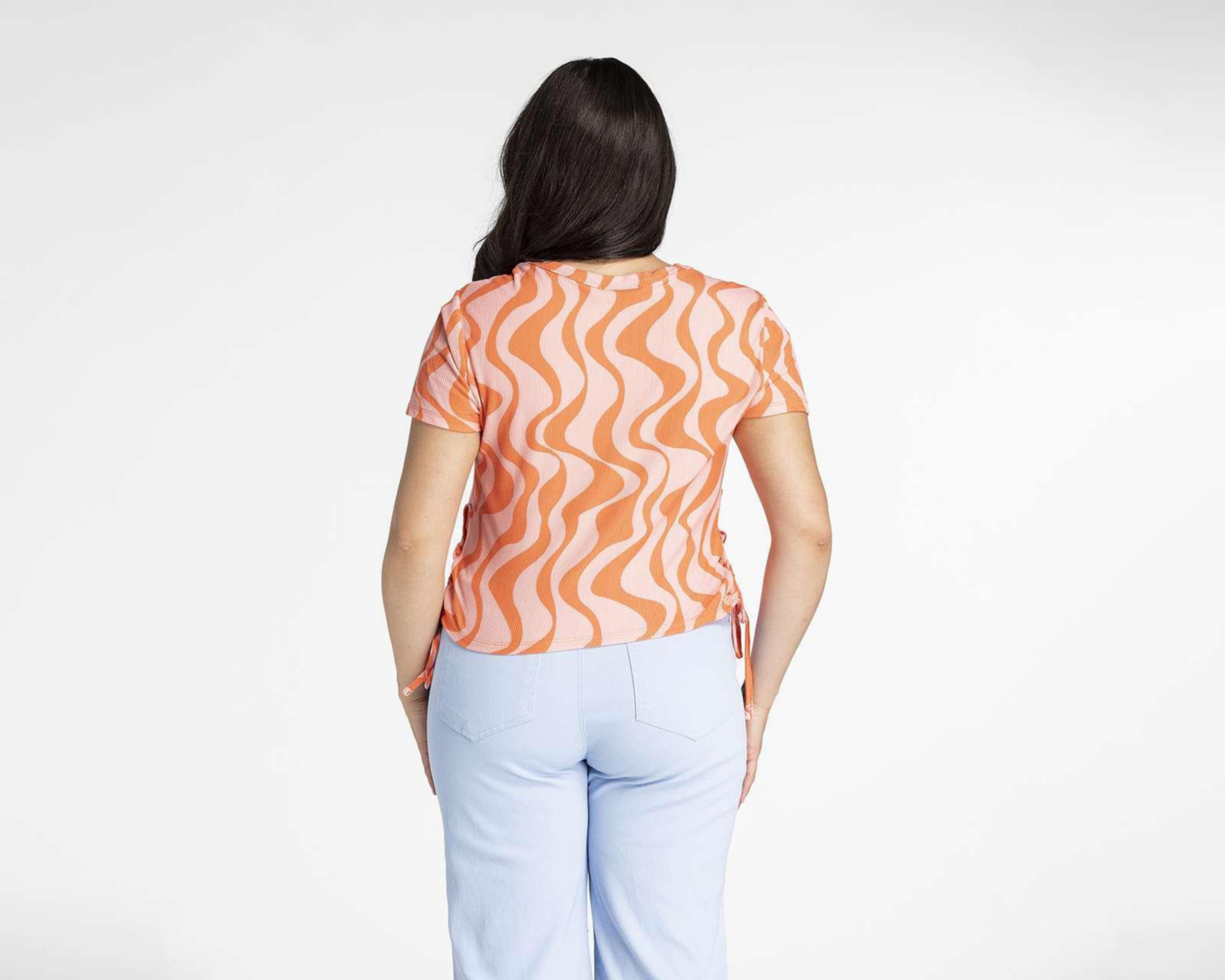 Foto 7 pulgar | Blusa Thinner Manga Corta con Tiras Ajustables