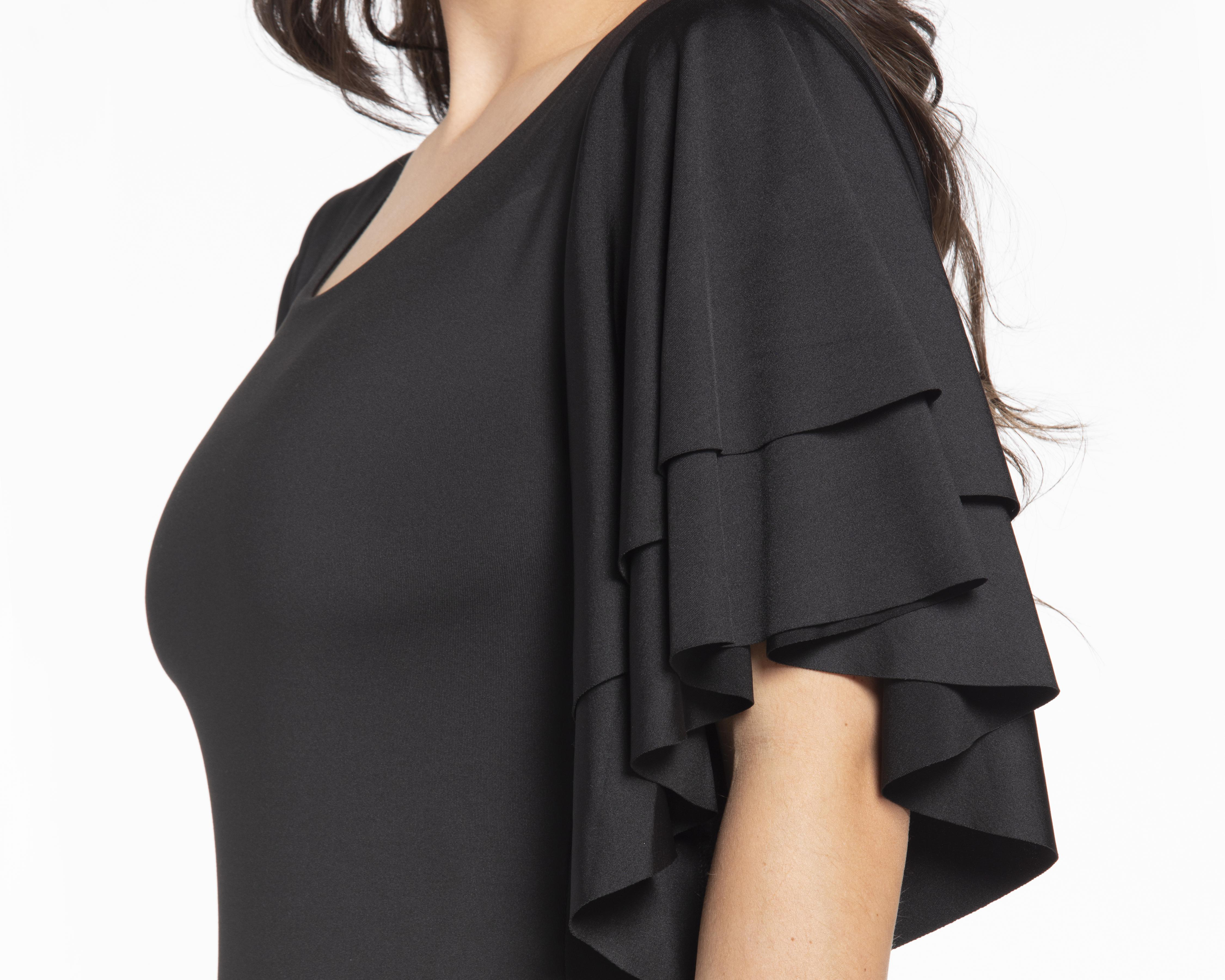 Foto 7 | Pantiblusa Jennifer Lopez Manga 3/4 Negra