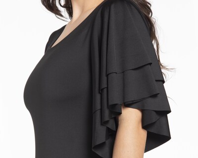 Foto 7 | Pantiblusa Jennifer Lopez Manga 3/4 Negra