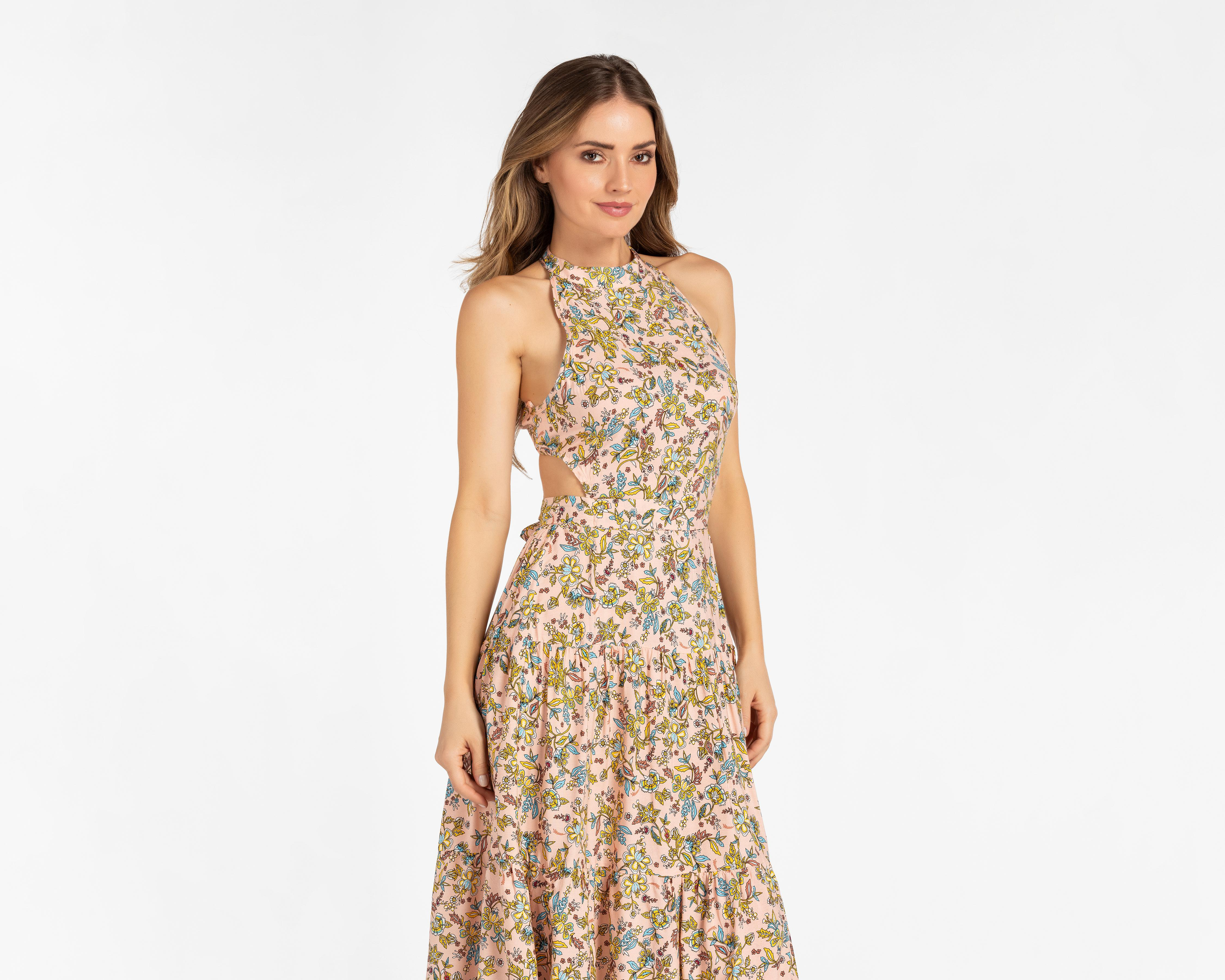 Foto 5 pulgar | Vestido Sahara Largo Floral con Escote en Espalda