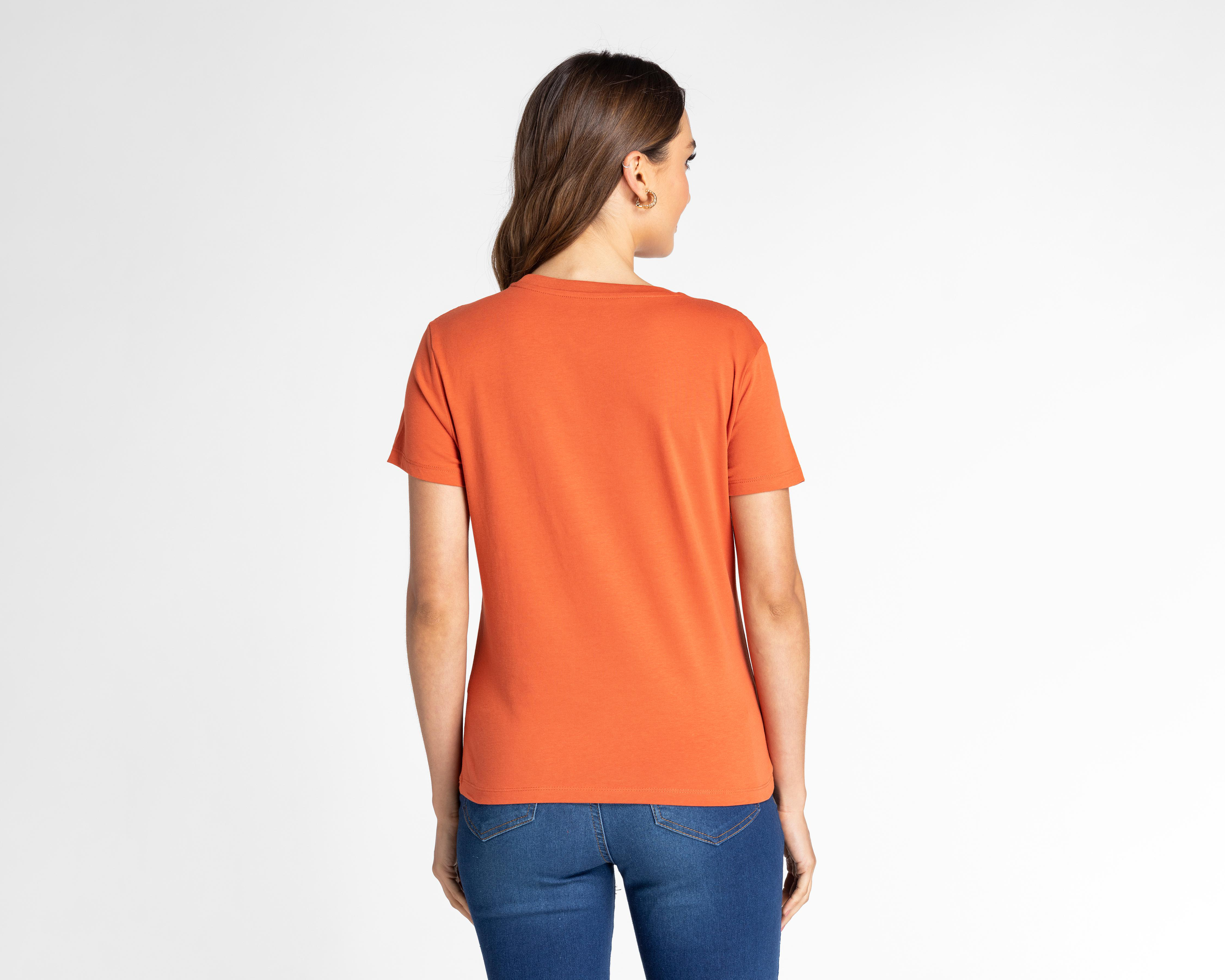 Foto 4 pulgar | Playera Bebe Manga Corta con Pedrería