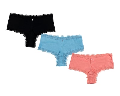 Foto 1 | Bóxers con Encaje Lovest para Mujer 3 Piezas