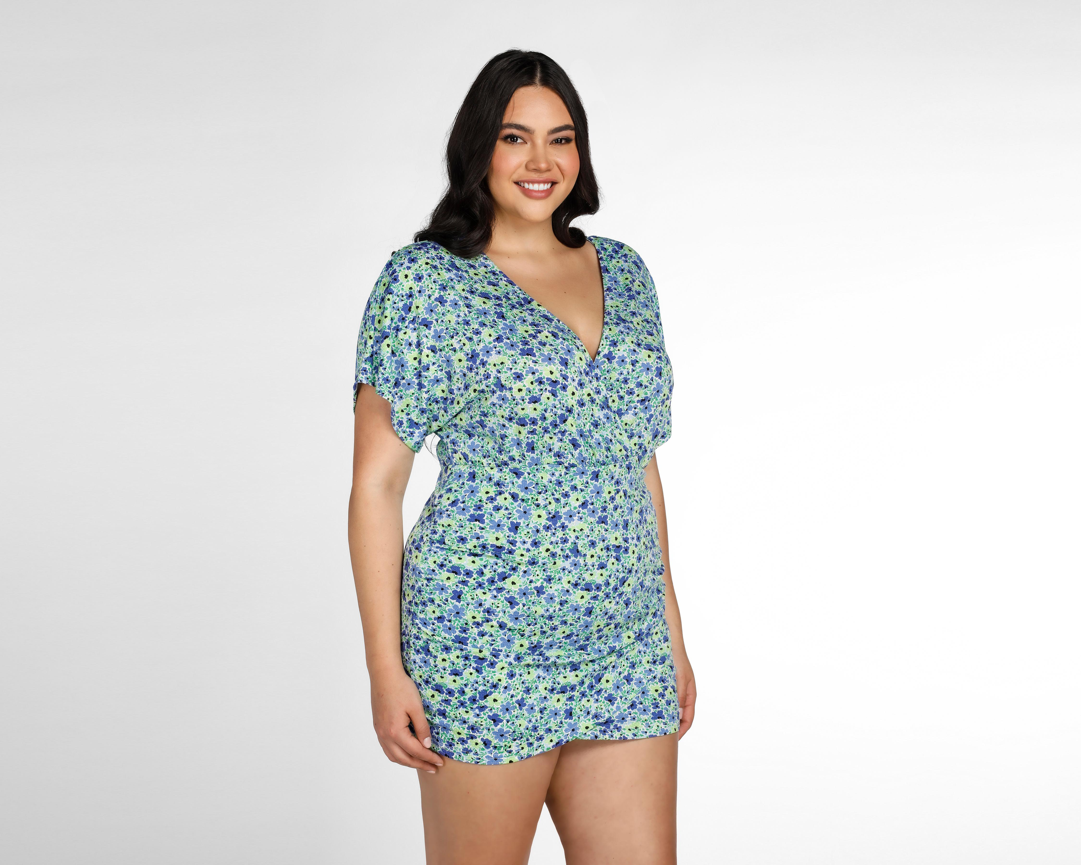 Foto 5 pulgar | Vestido Thinner Casual Escote V con Estampado de Flores