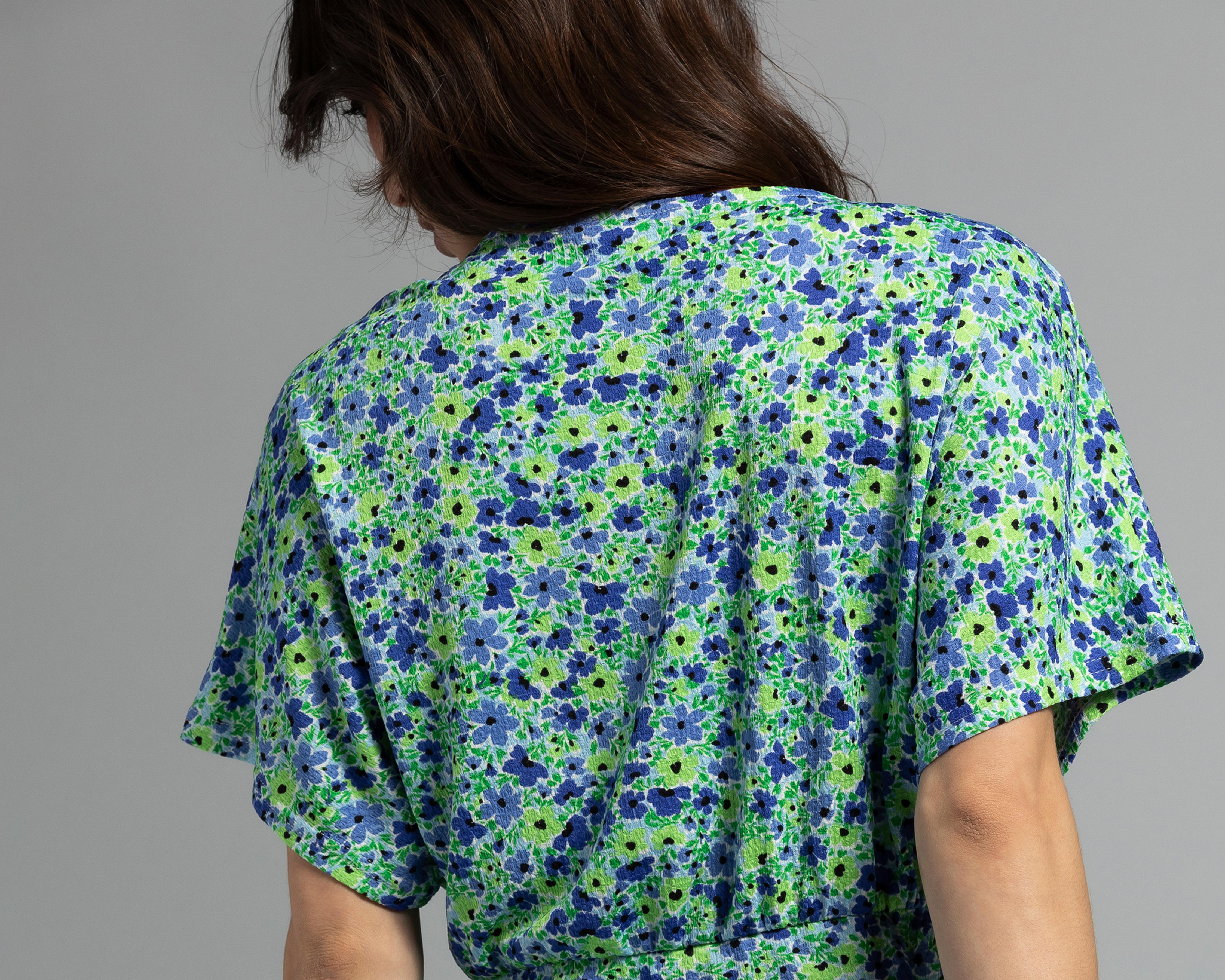 Foto 8 | Vestido Thinner Casual Escote V con Estampado de Flores