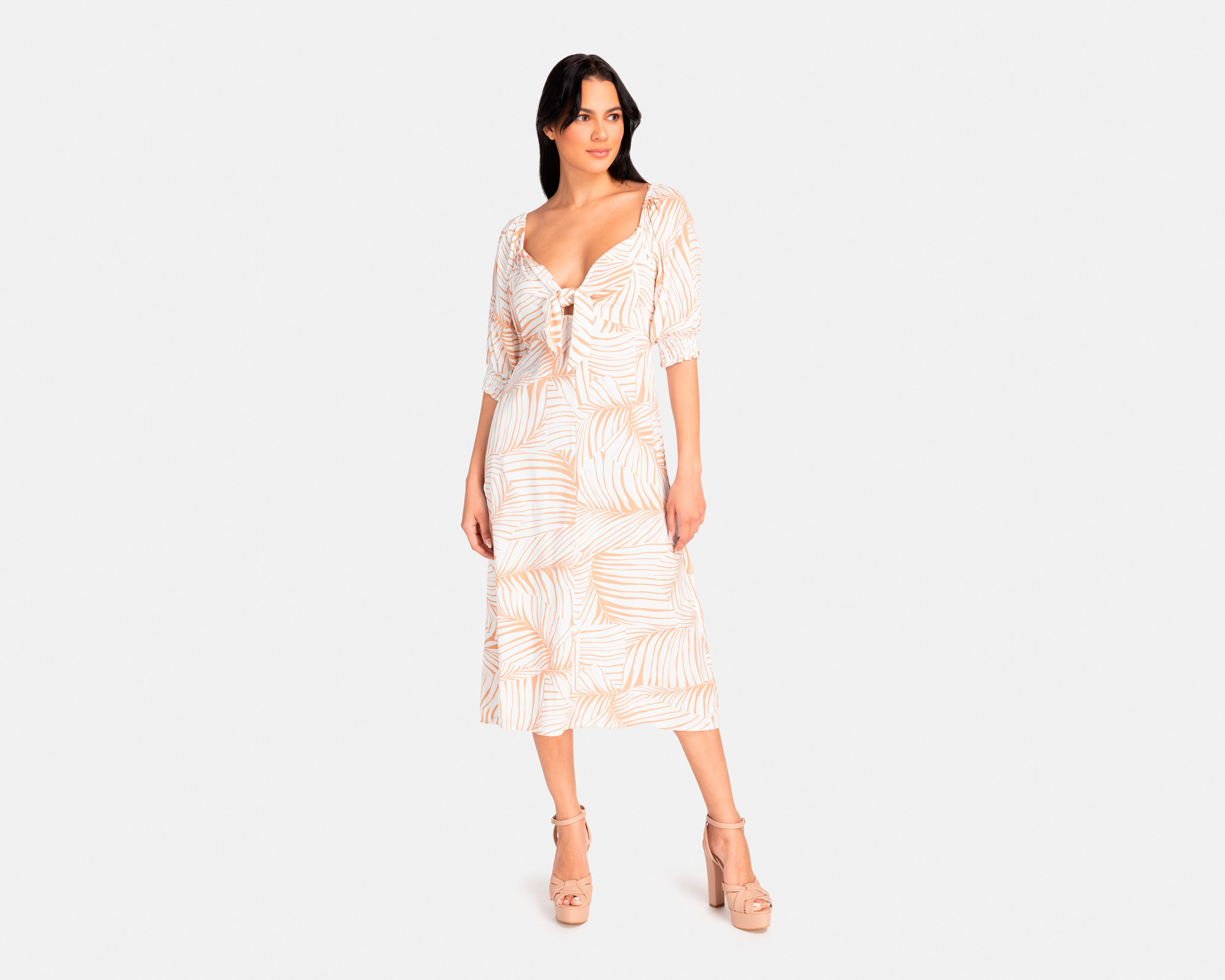 Foto 2 | Vestido Jennifer Lopez Casual Midi Estampado