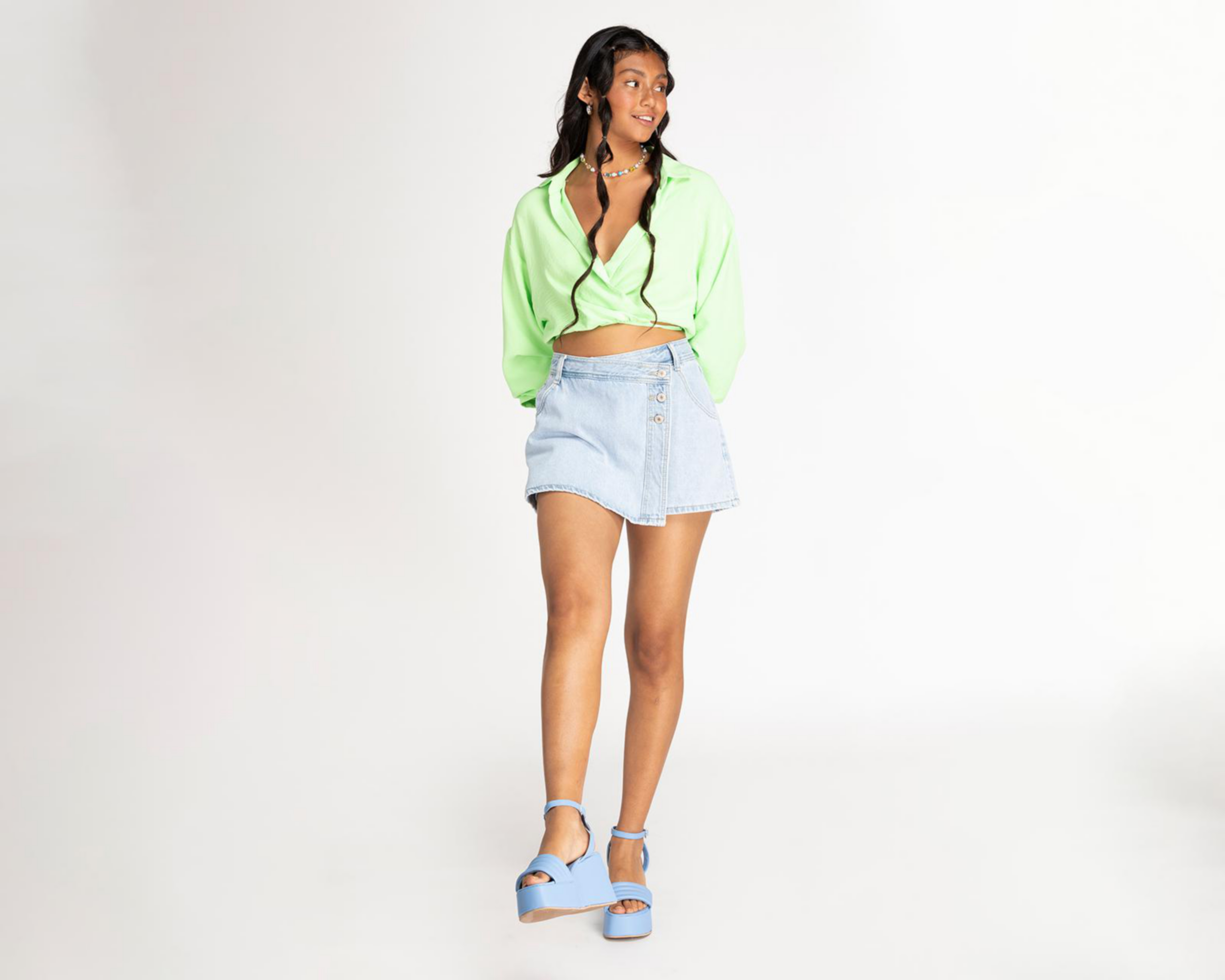 Foto 2 | Short Falda 18 Forever de Mezclilla
