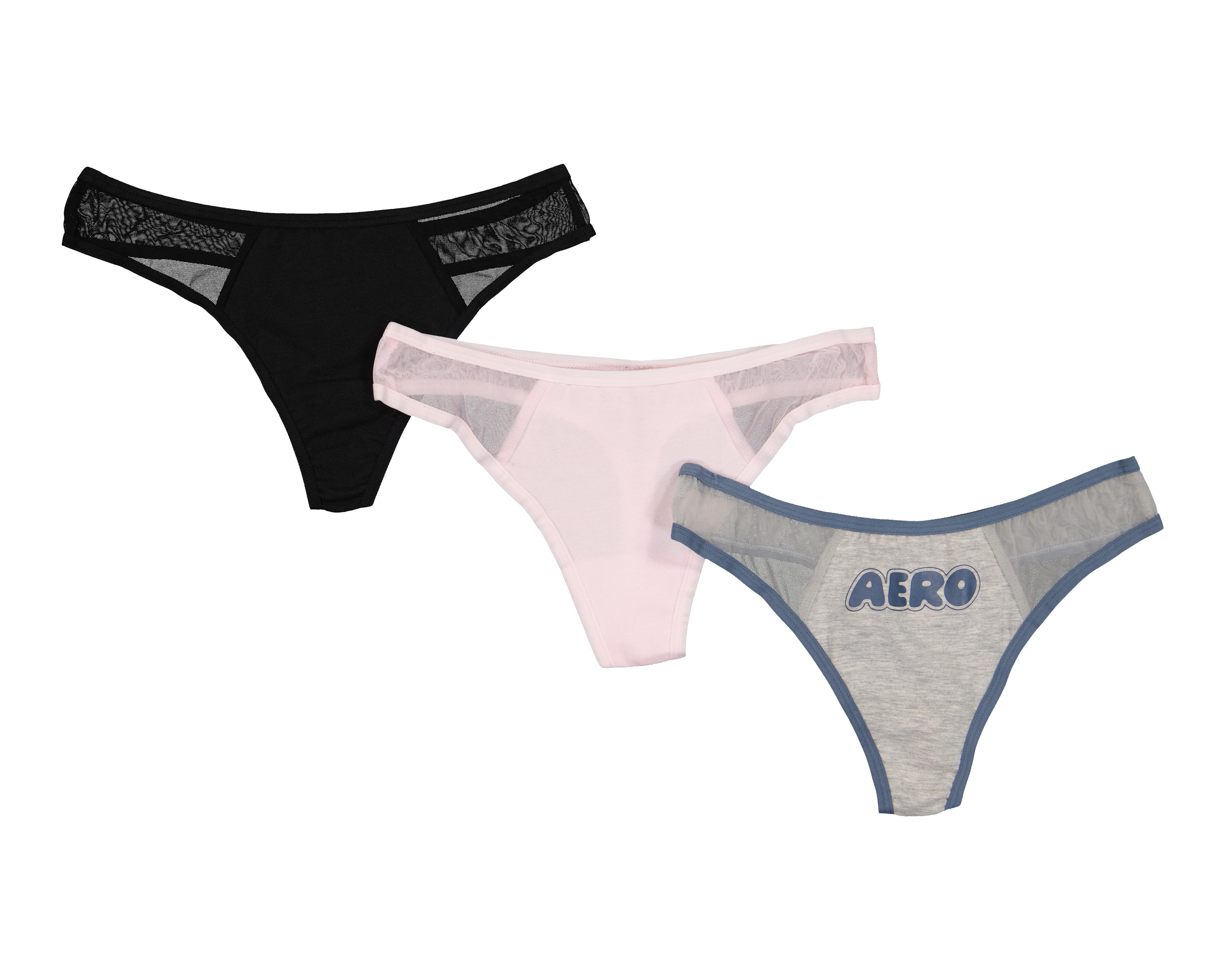 Foto 2 pulgar | Tanga con Mesh Aéropostale para Mujer 3 Piezas