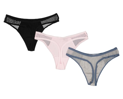 Foto 2 | Tanga con Mesh Aéropostale para Mujer 3 Piezas