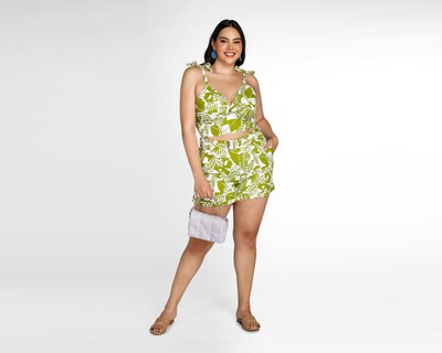 Foto 1 | Top y Short Jennifer Lopez con Estampado Floral