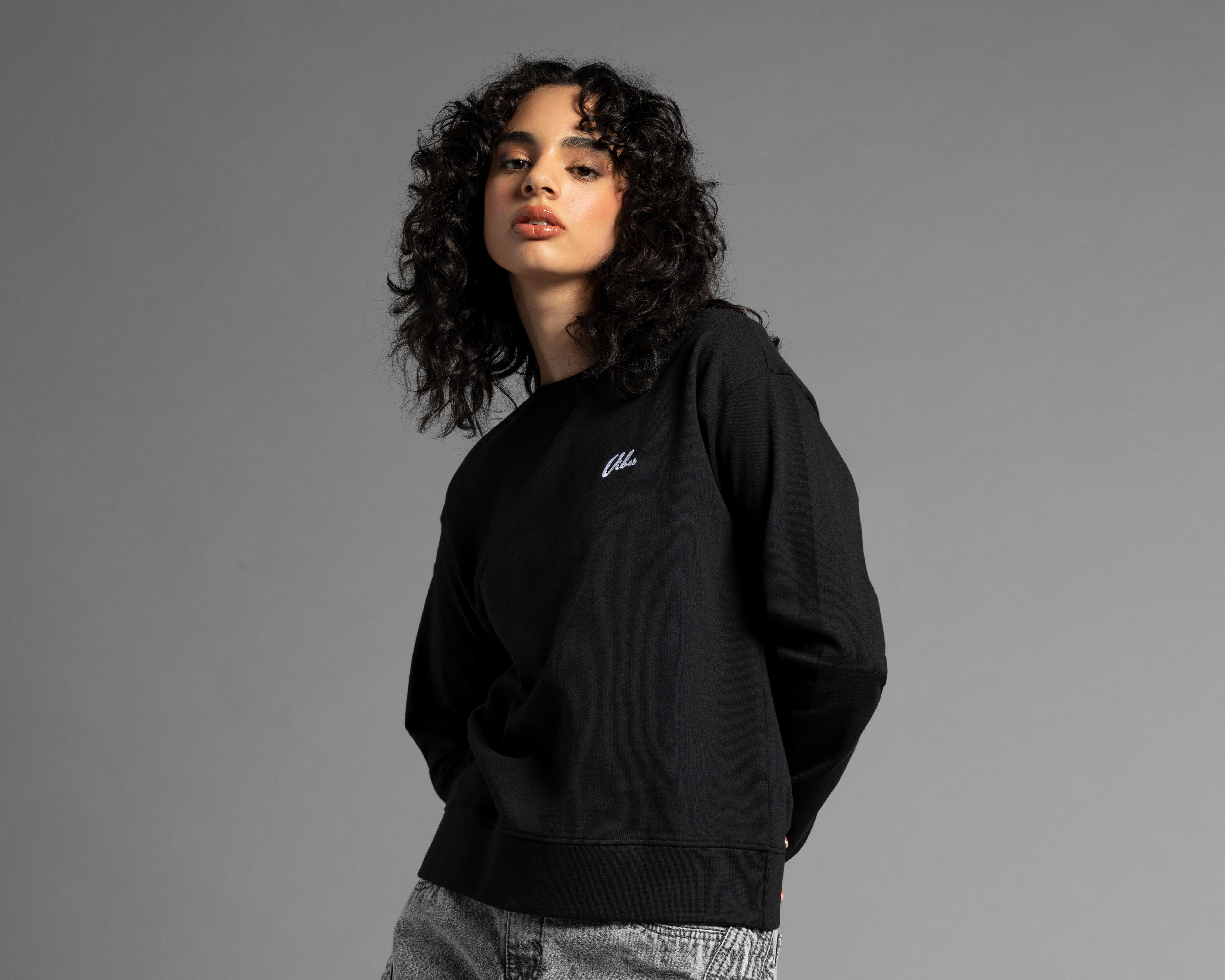 Foto 2 pulgar | Sudadera Thinner Negro