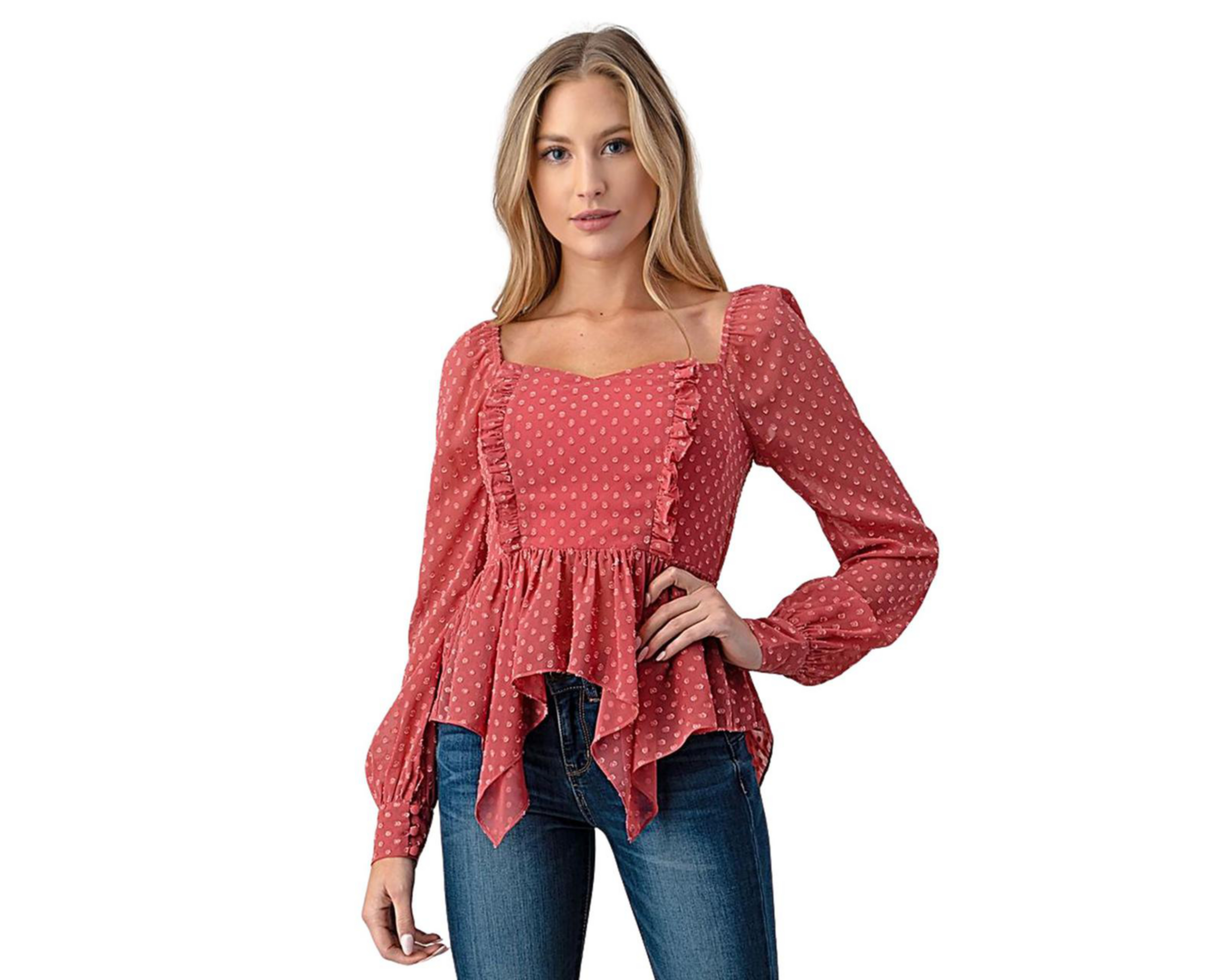Foto 2 pulgar | Blusa Manga Larga Minuet para Mujer