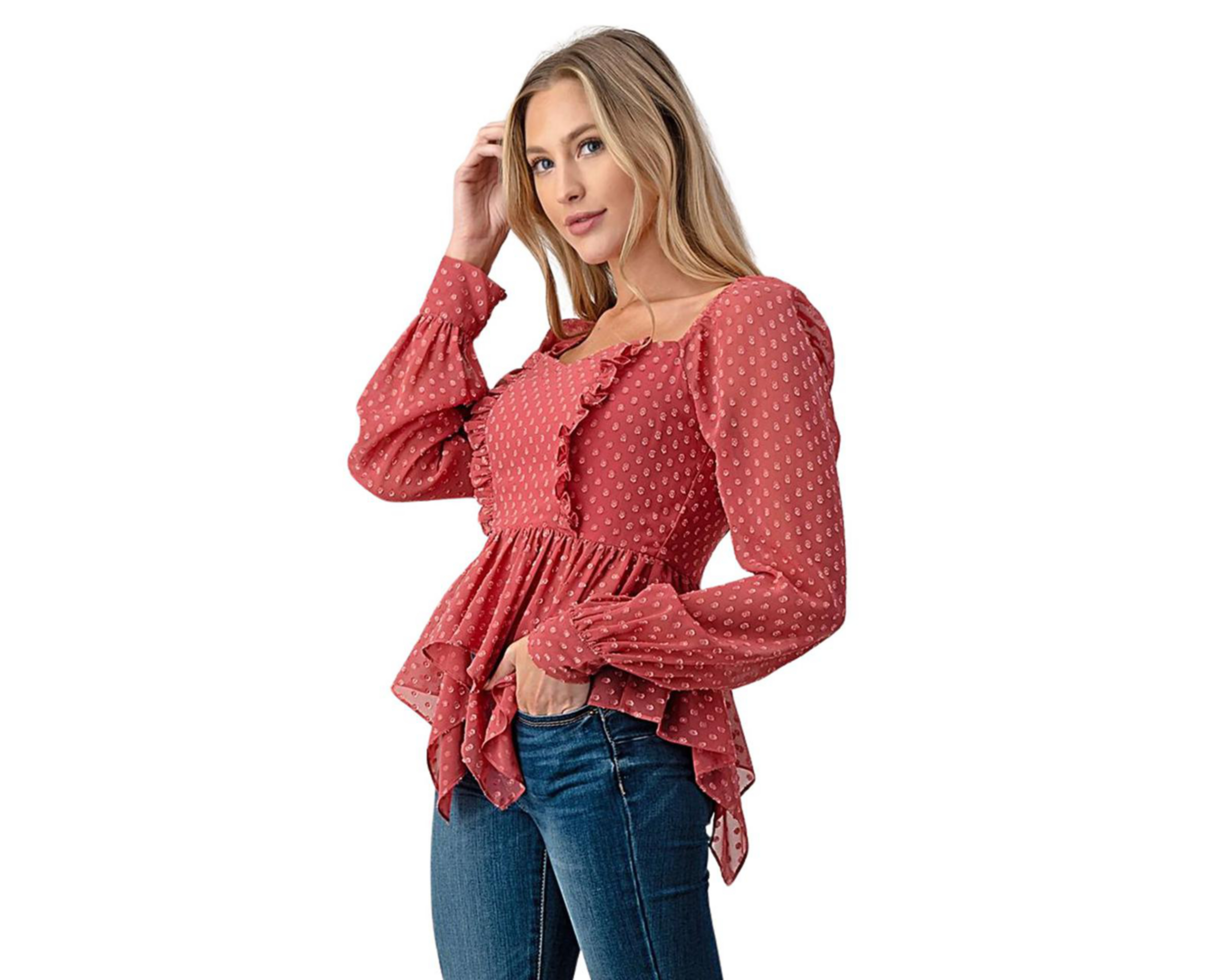 Foto 3 pulgar | Blusa Manga Larga Minuet para Mujer