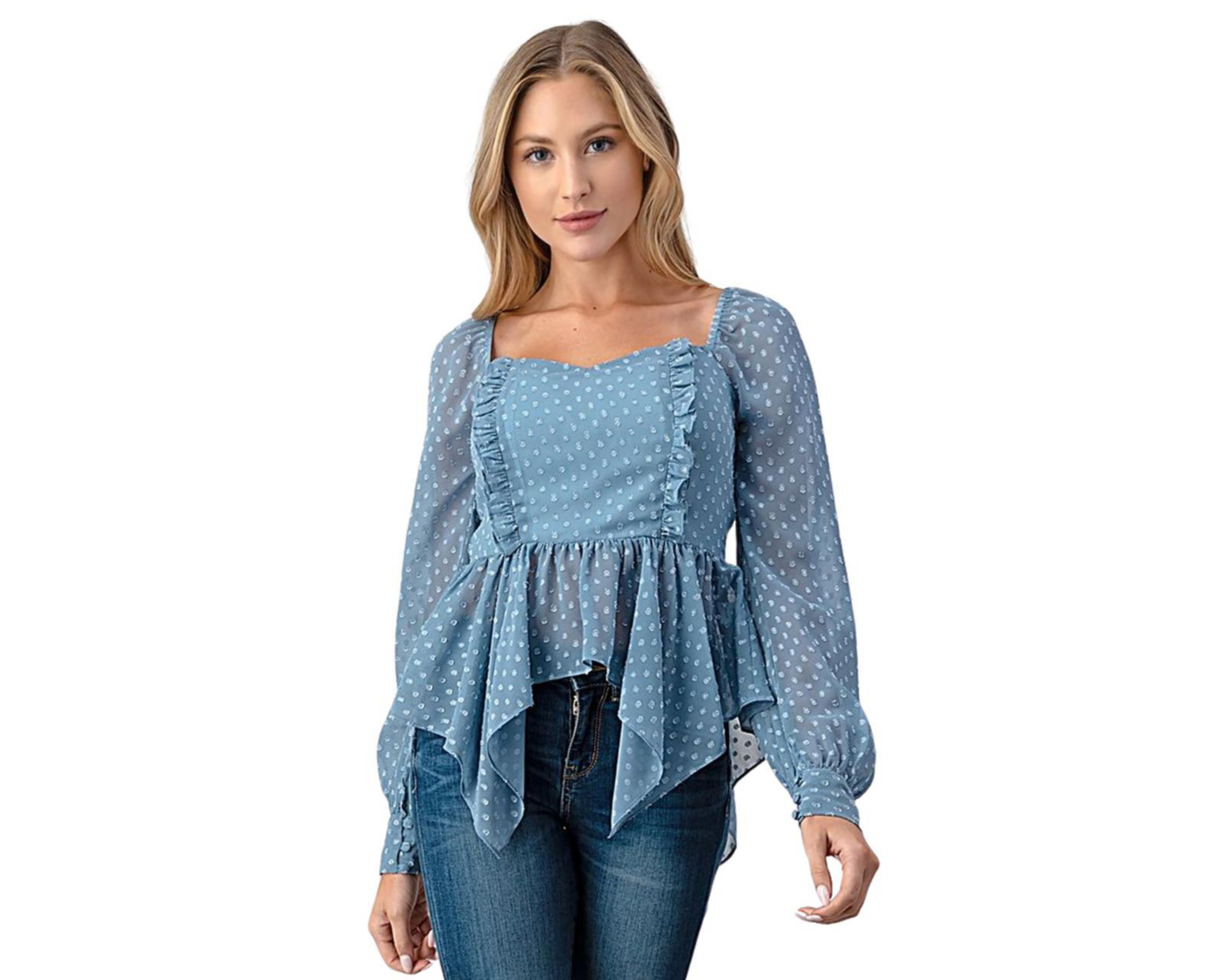 Foto 2 pulgar | Blusa Manga Larga Minuet para Mujer