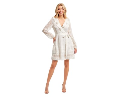 Foto 1 | Vestido Casual Minuet Corto Manga Larga para Mujer